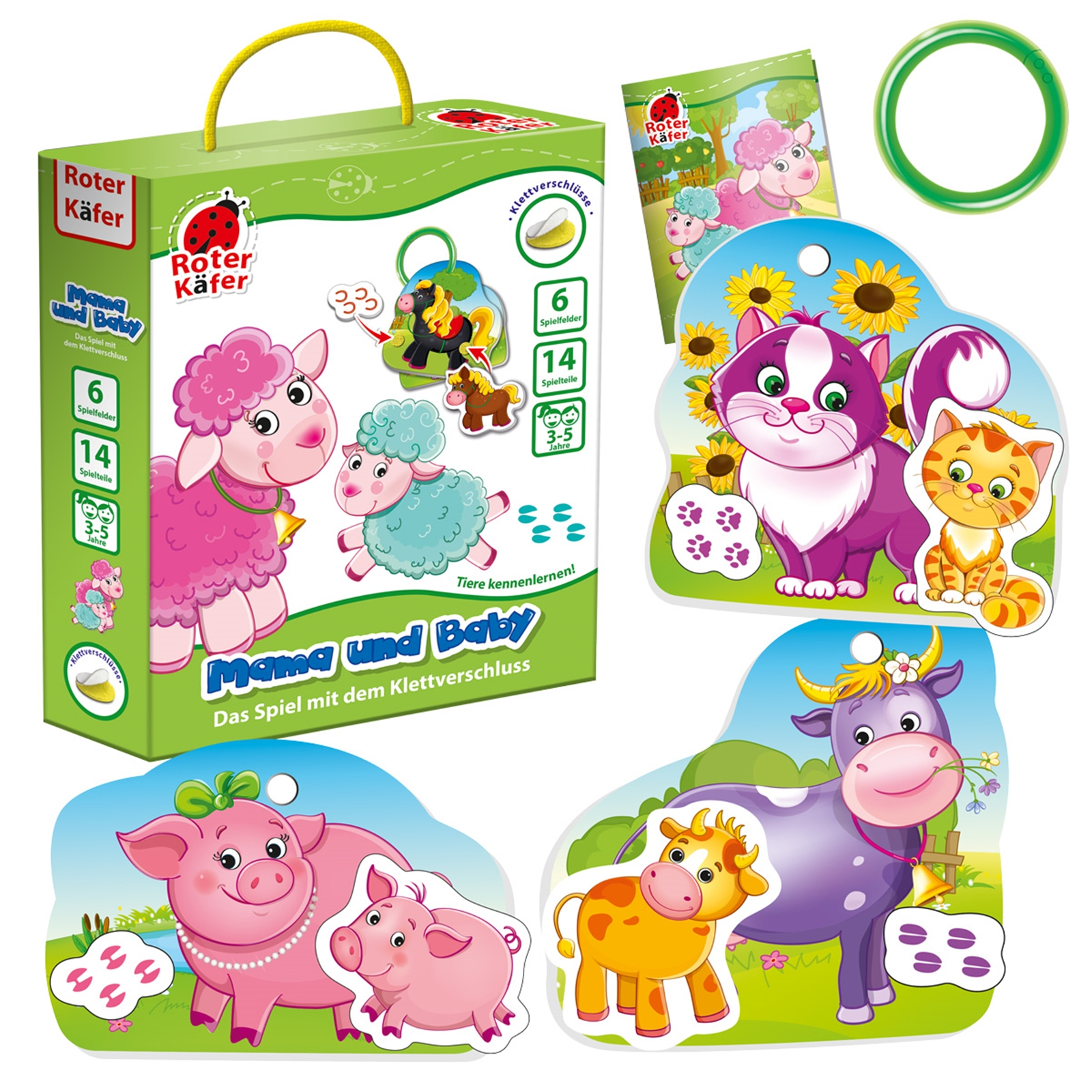 ROTER KÄFER Lernspiel mit Klettverschluss Mama und Baby