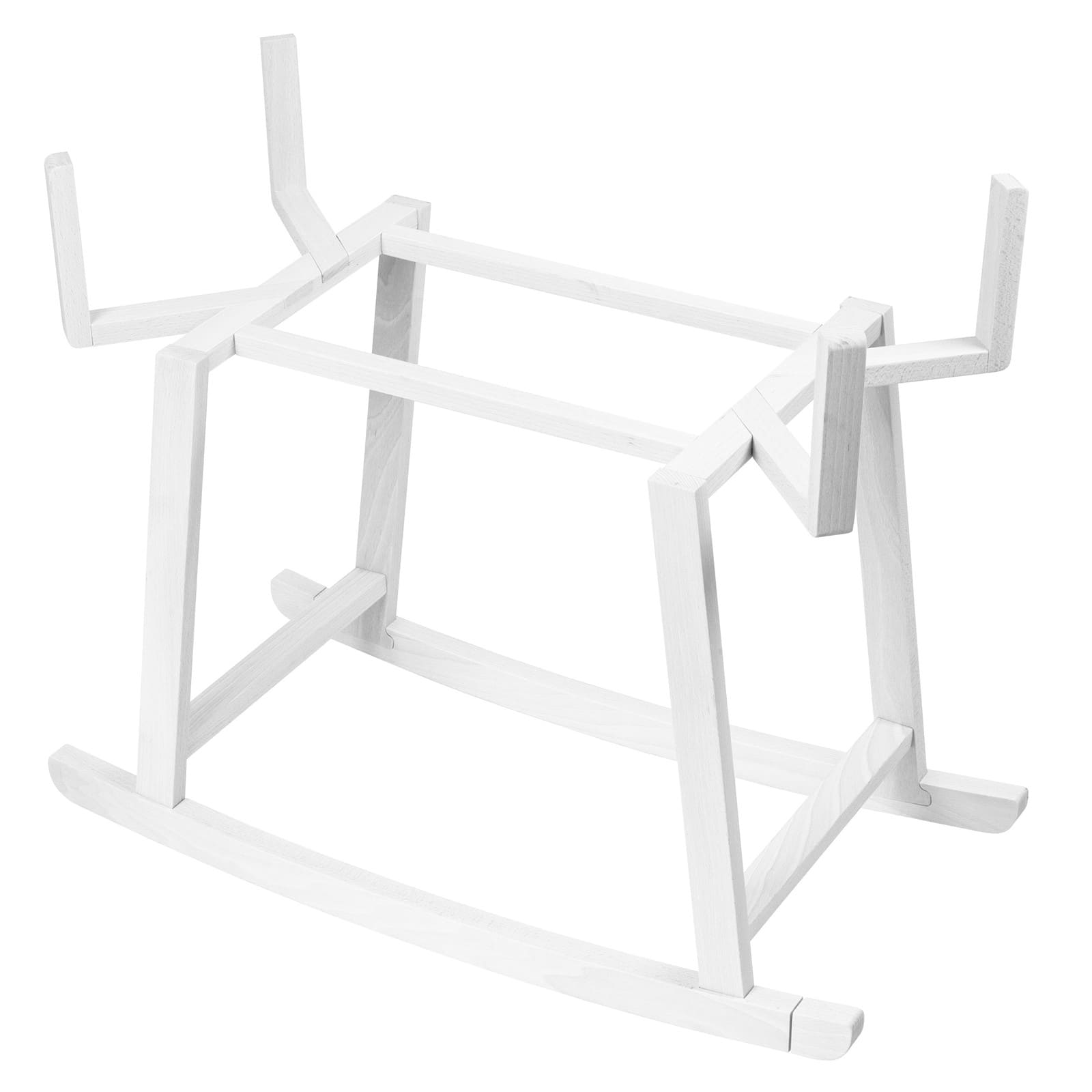 LIL'THINGS Support en bois pour le couffin en coton blanc