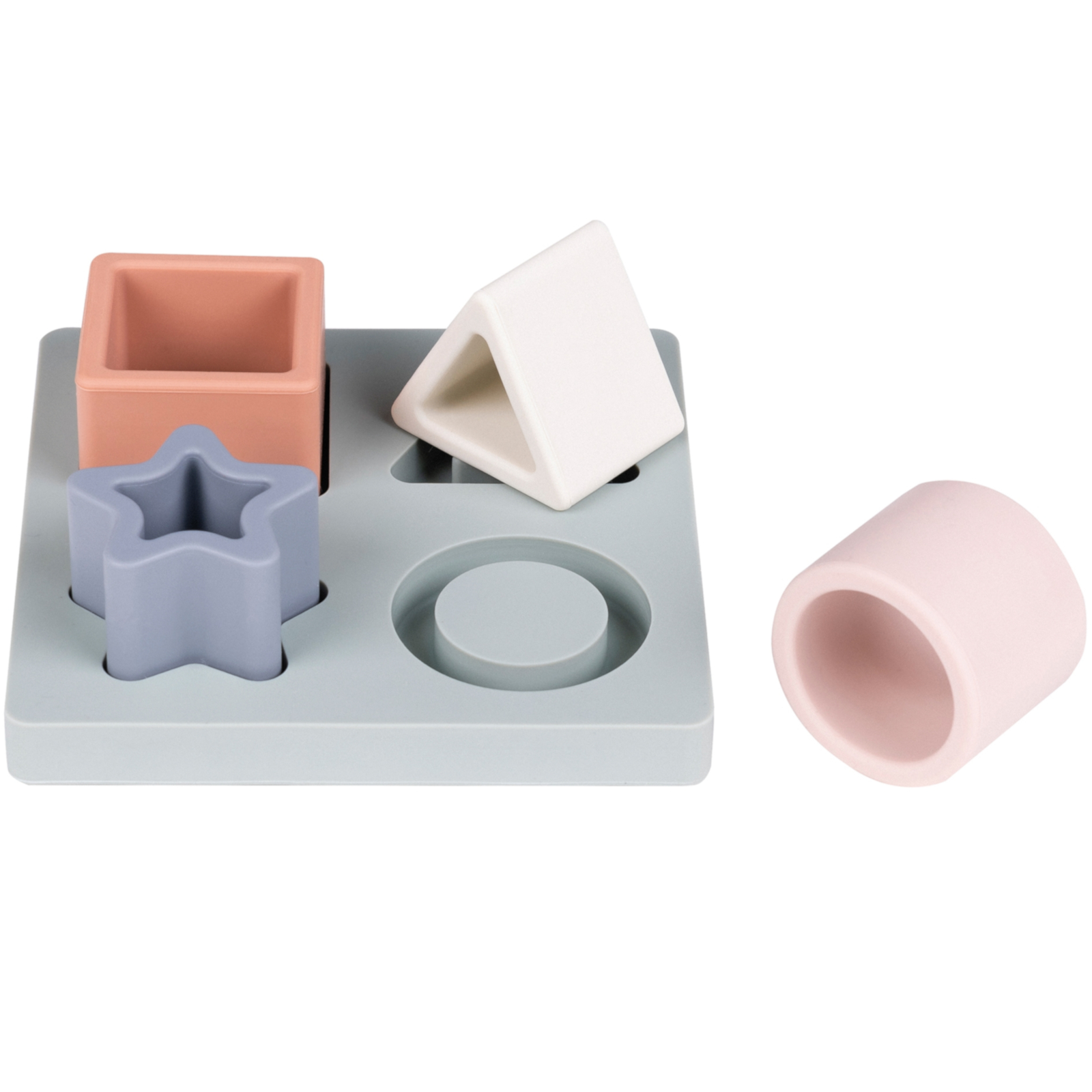 NATTOU SILIKON Formenspiel aus Silikon hellblau