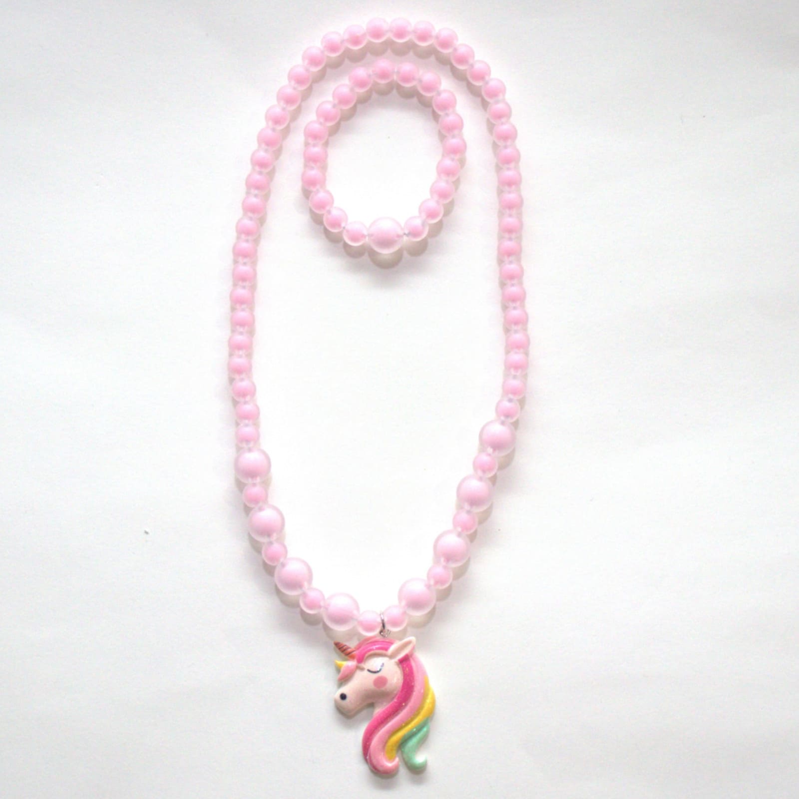 YUKO.B Halskette und Armband Einhorn