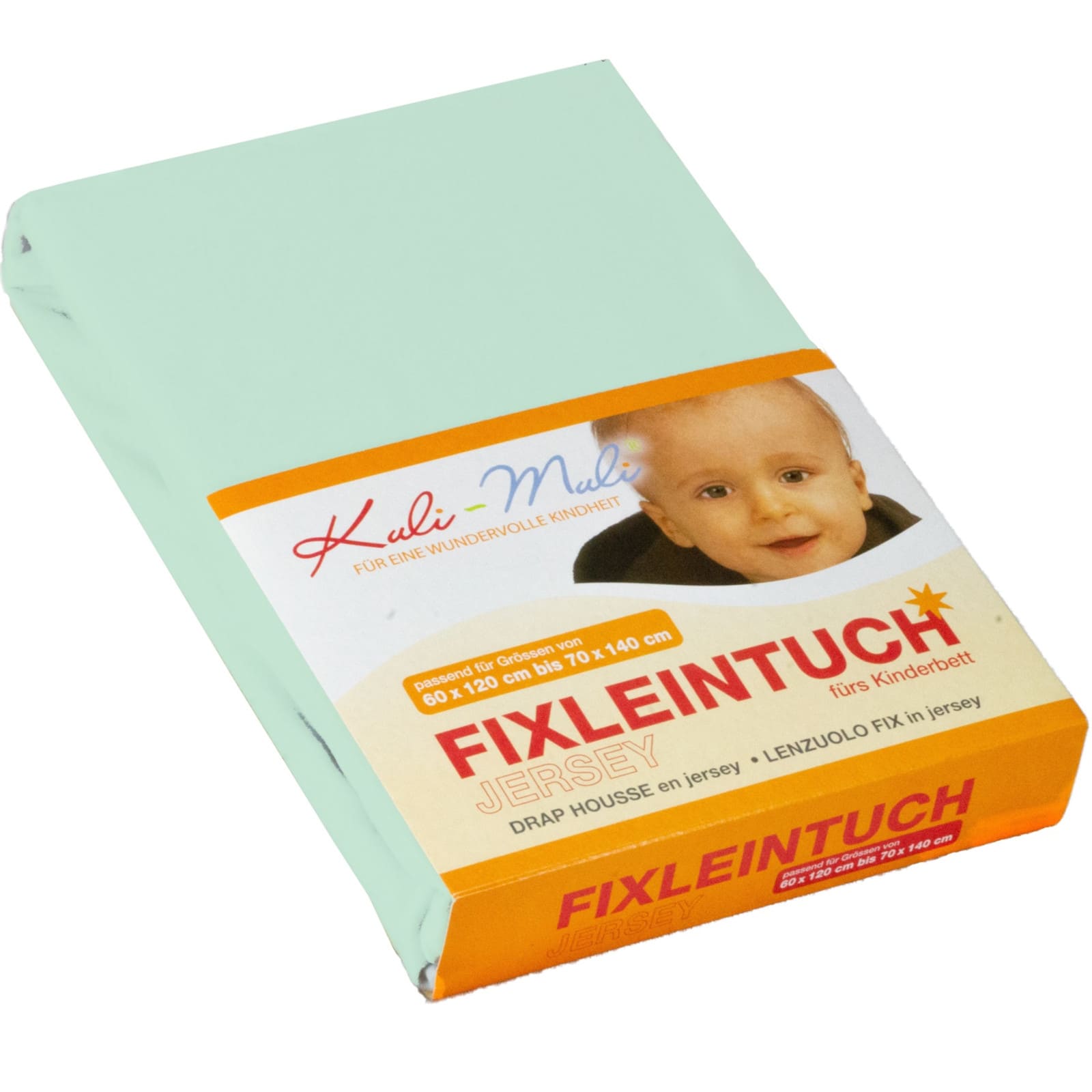KULI-MULI Drap-housse coton jersey menthe 45 x 90 cm