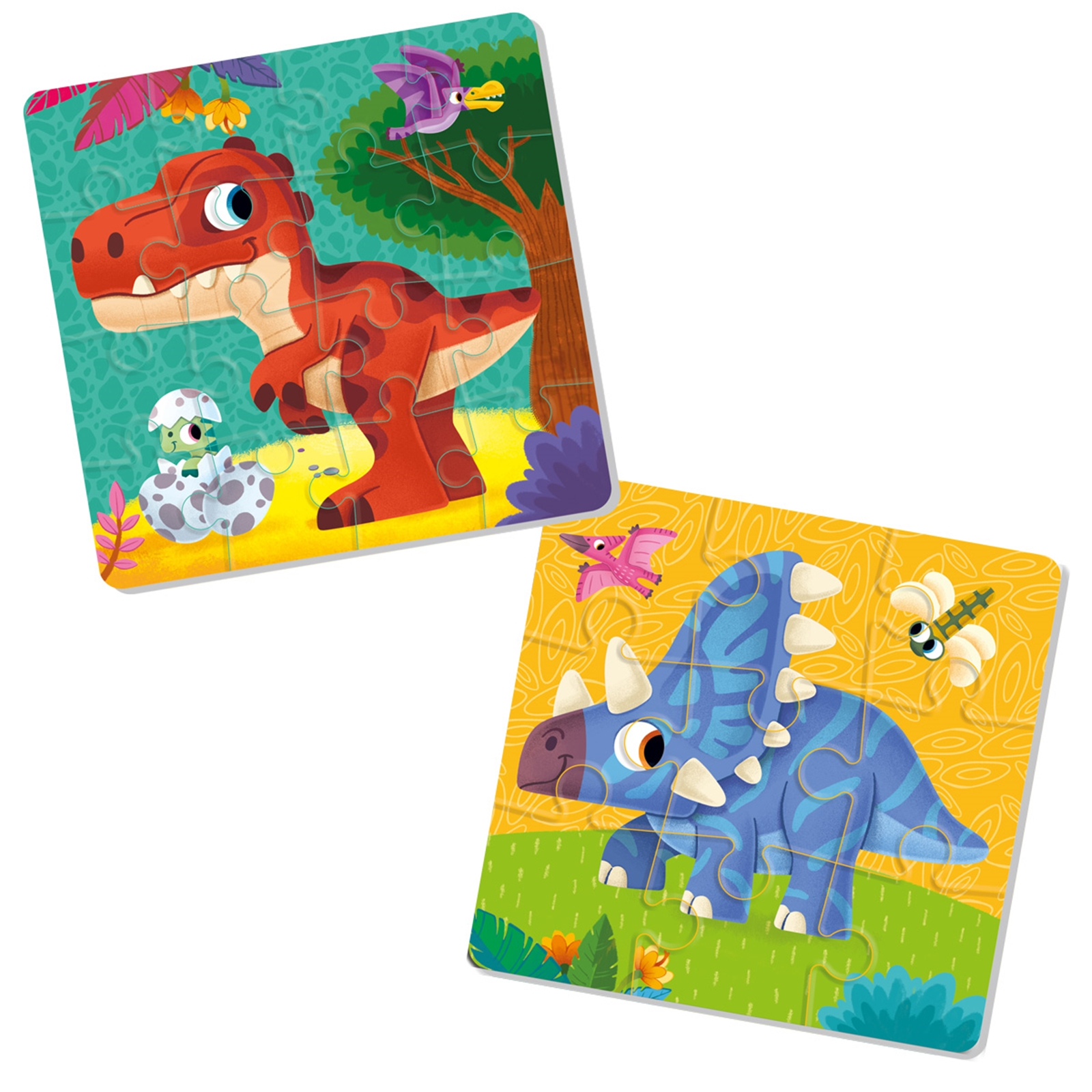 ROTER KÄFER Puzzle en mousse 2en1 Dinosaures, 3-5 ans