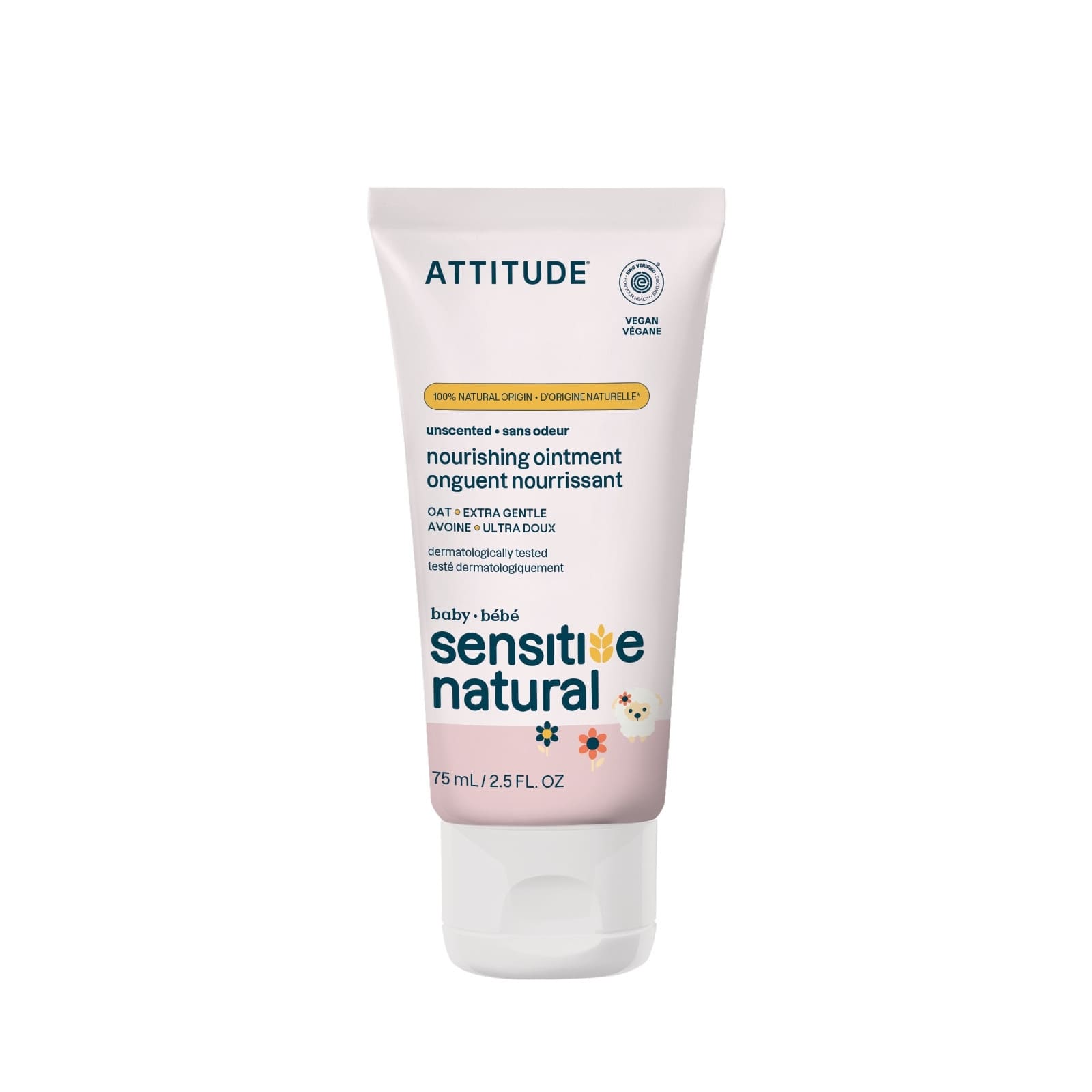 ATTITUDE sensitive natural baby Feuchtigkeitssalbe unparfümiert 75ml