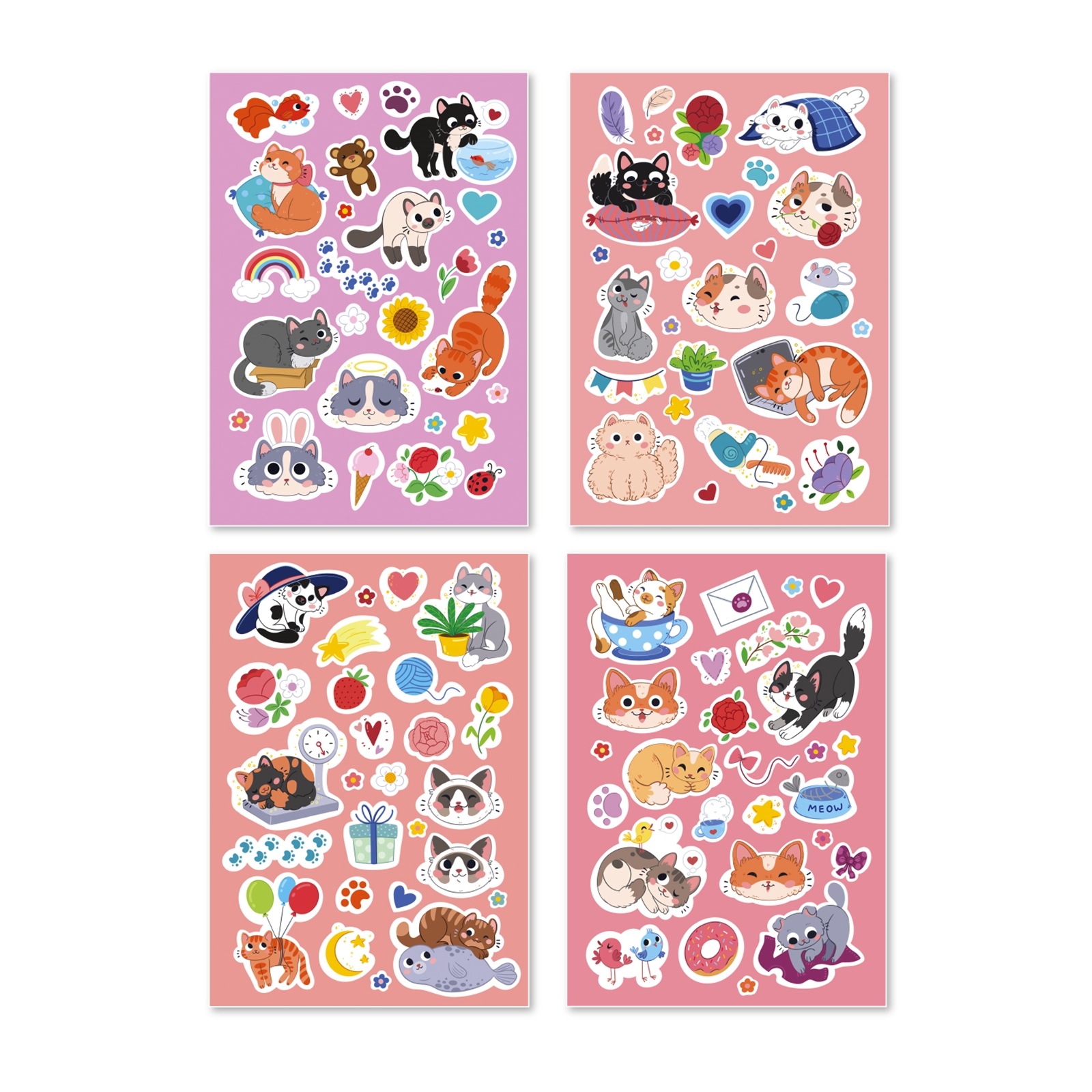 DODO Stickerset Katze 100 Stickers, 36M+