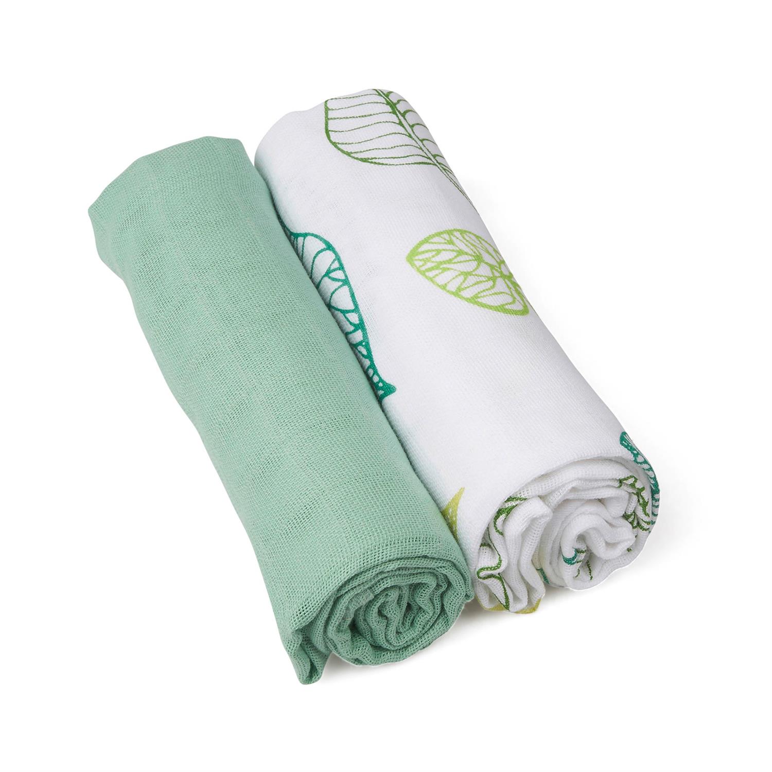 GRÜNSPECHT Bio-Mullwindeln Blätter 2er Pack