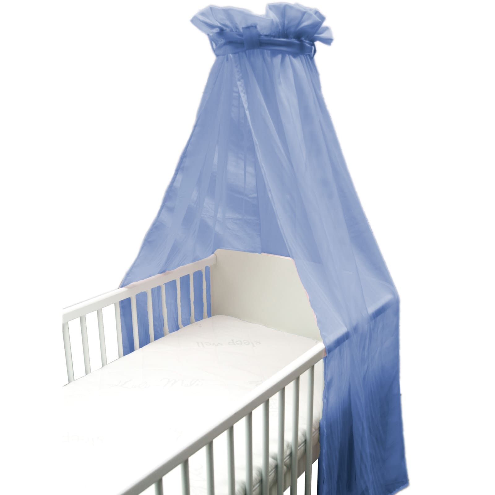 KULI-MULI Ciel de lit Voile Polyester bleu foncé
