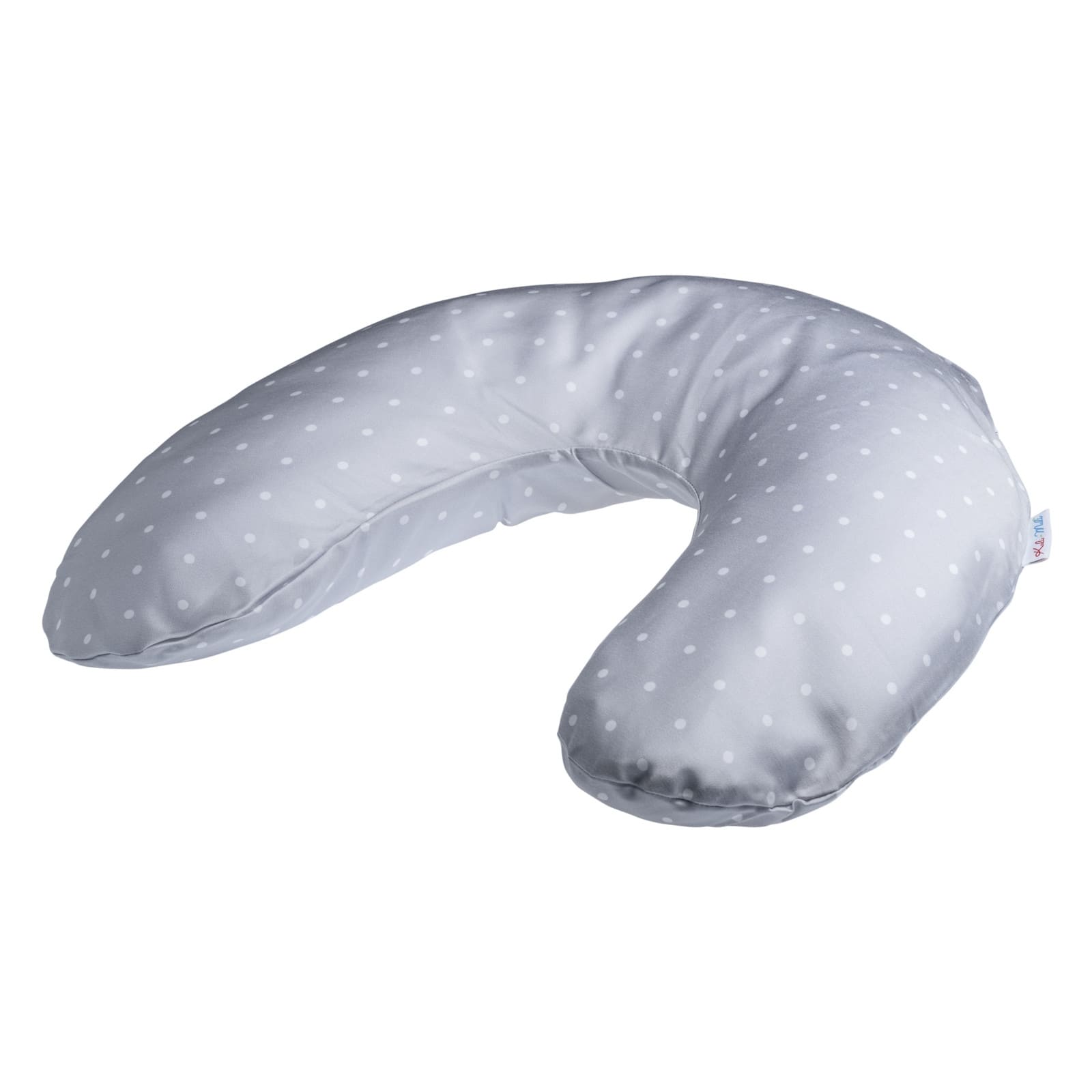 KULI-MULI Überzug Nackenkissen Lyocell Punkte grau