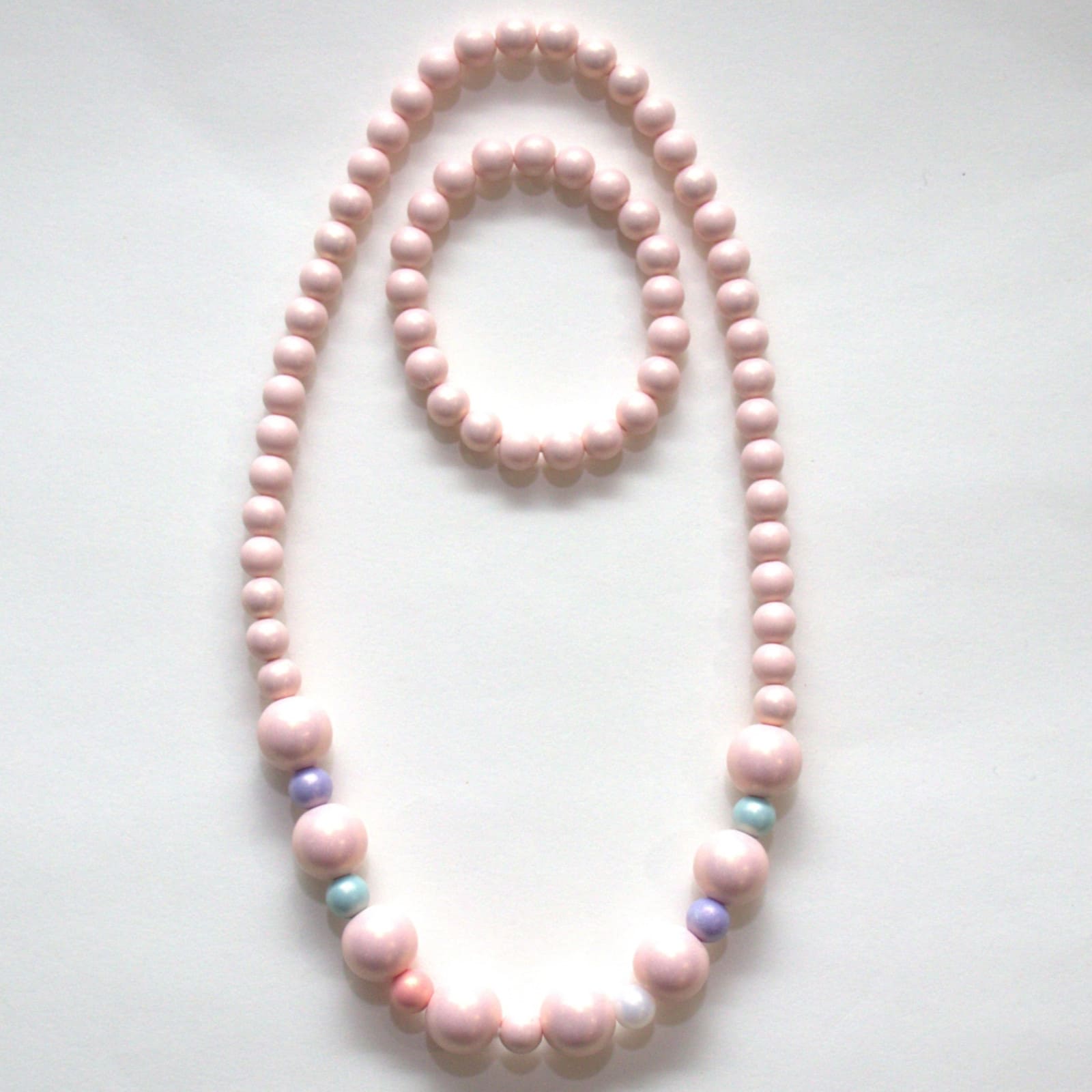 YUKO.B Halskette und Armband Tara rosa