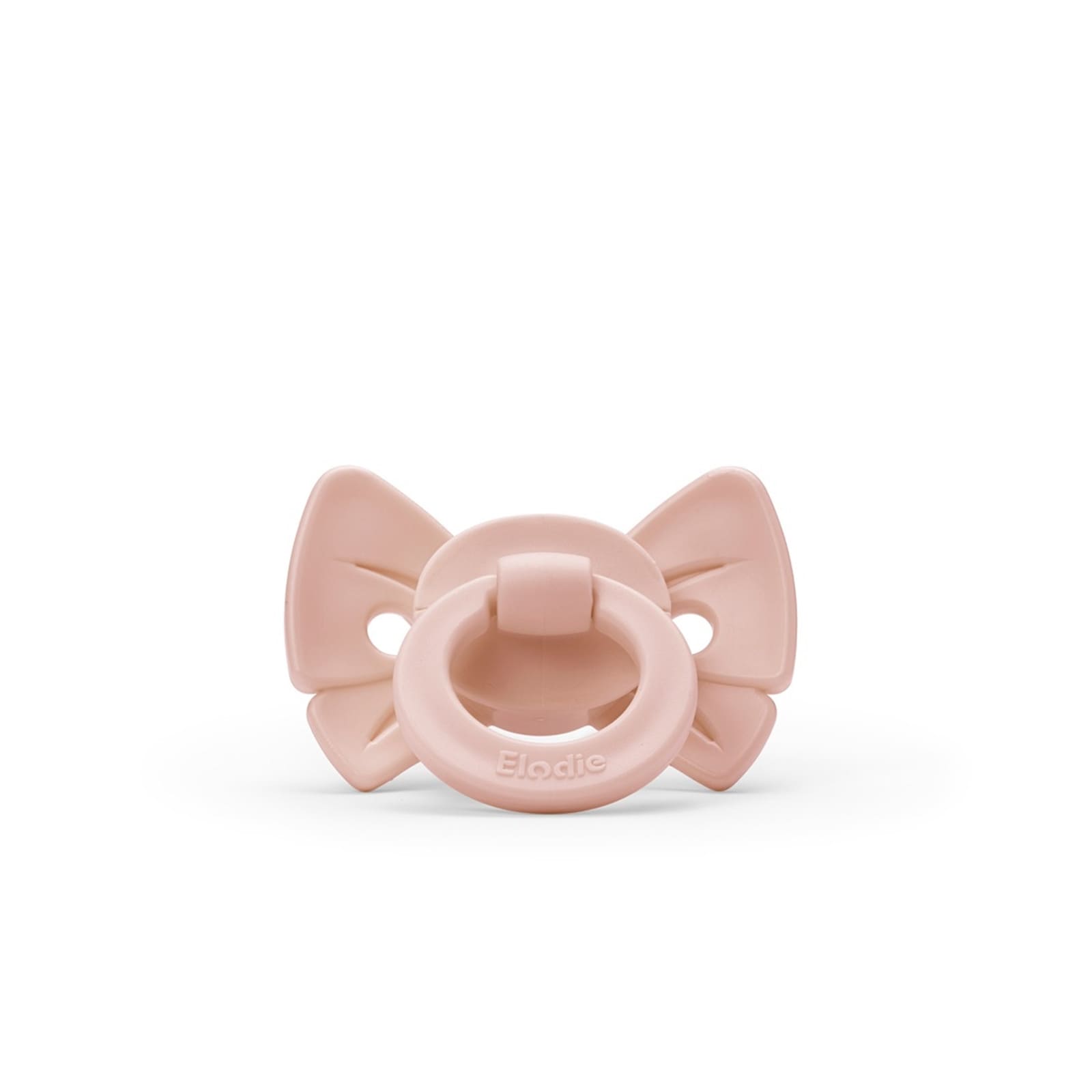 ELODIE Sucette anatomique silicone Binky Bow Misty Pink, à partir de 3 mois