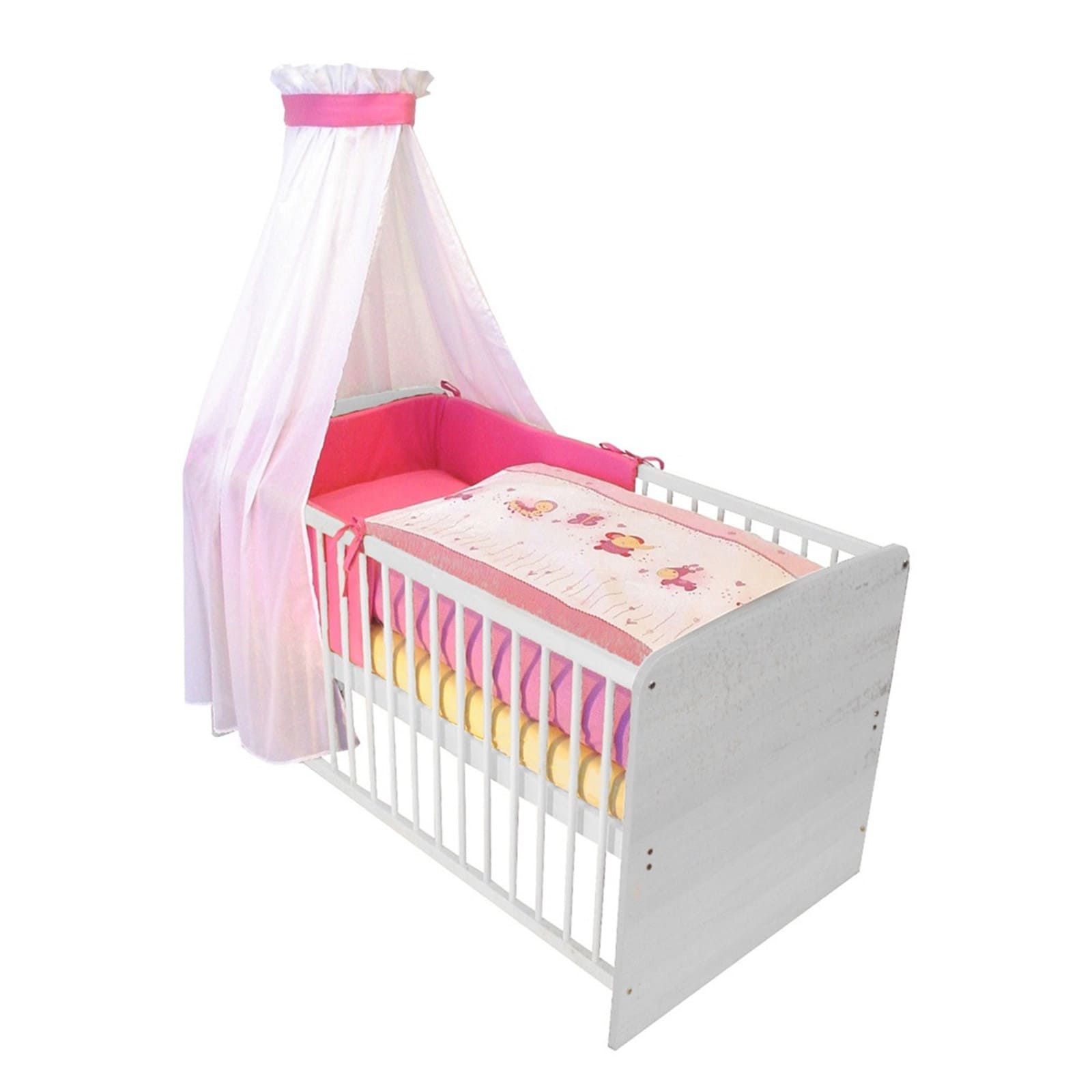 KULI-MULI Set de literie Love Pets rose vif