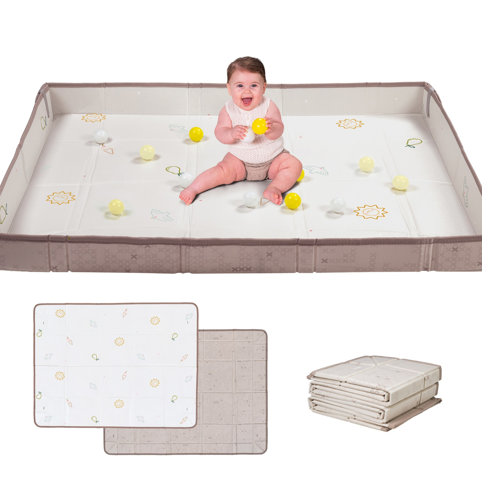 TAF-TOYS Faltbare Spielmatte Fold 'n Fun, 0M+