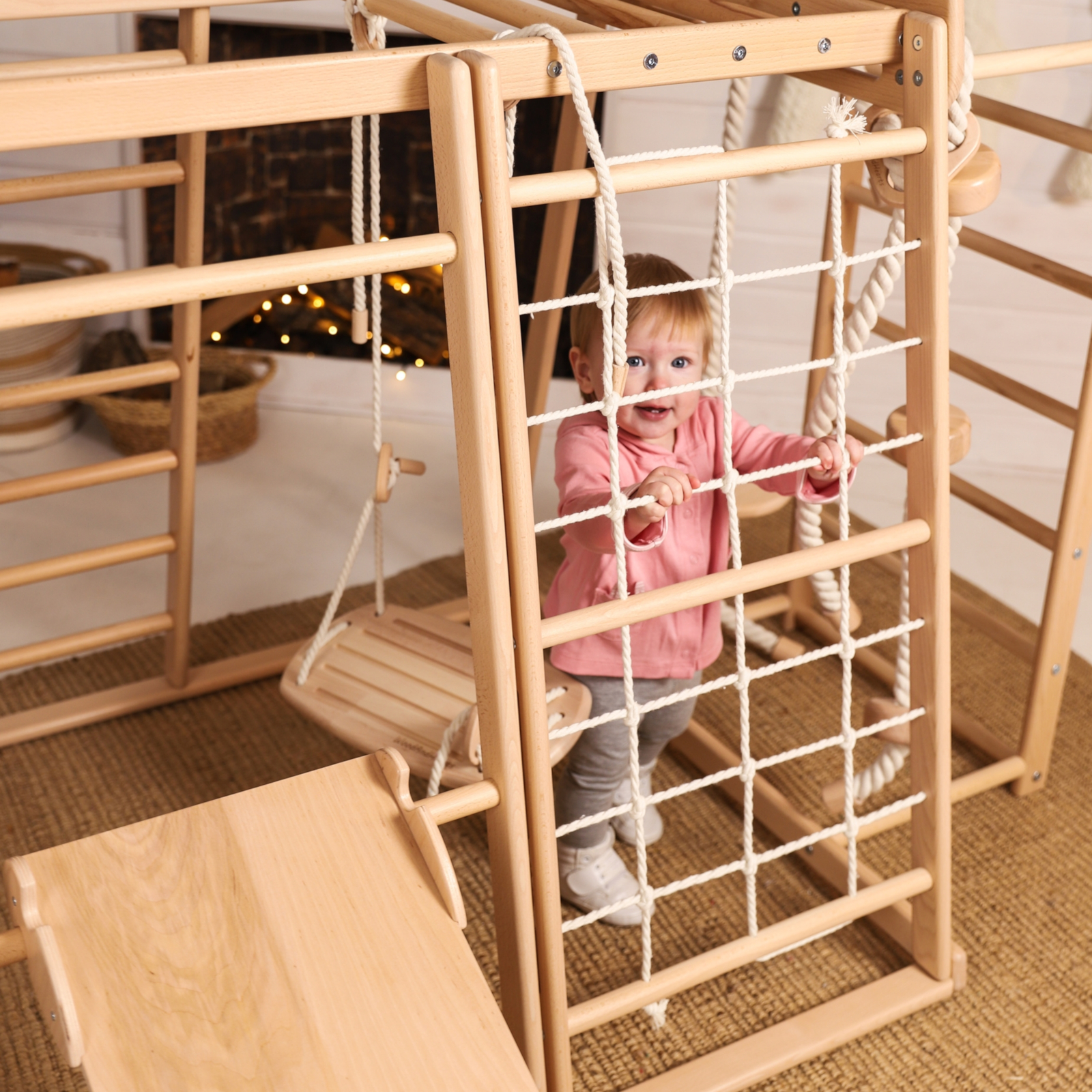 WOODANDHEARTS Place de jeu d'escalade avec échelle