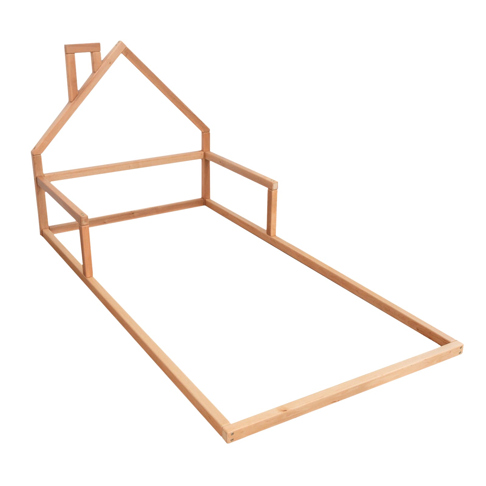 WOODANDHEARTS Lit au sol 90 x 200 cm nature