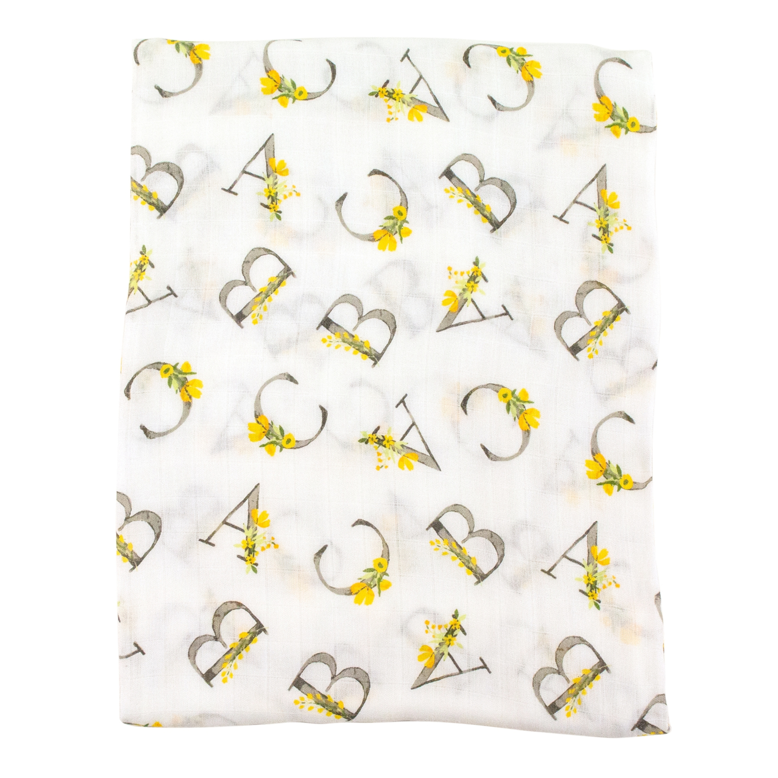 BEBE AU LAIT Pucktuch Oh-So-Soft Bamboo Floral Alphabet 1 Stk.