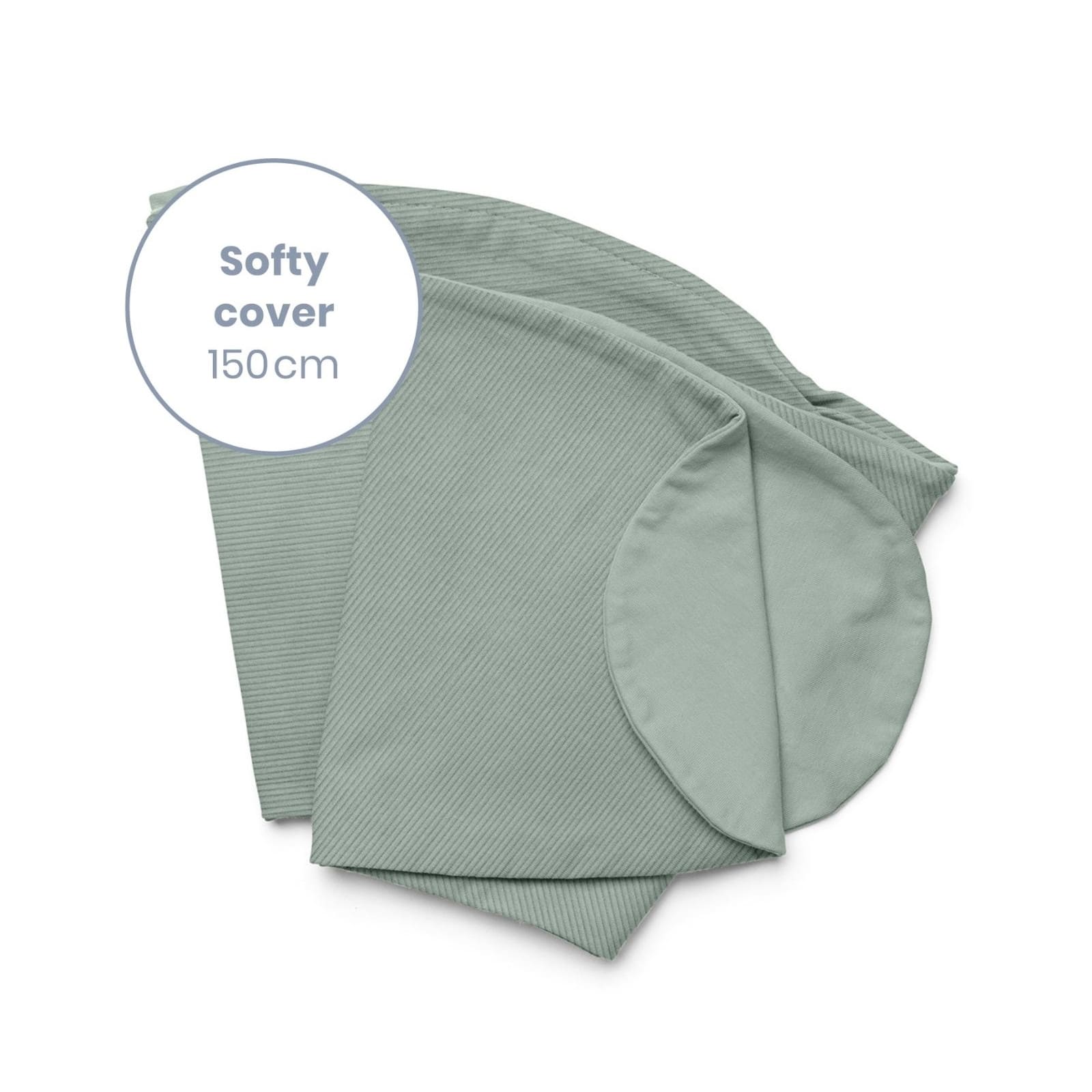 DOOMOO Kissenbezug Softy Corduroy grün