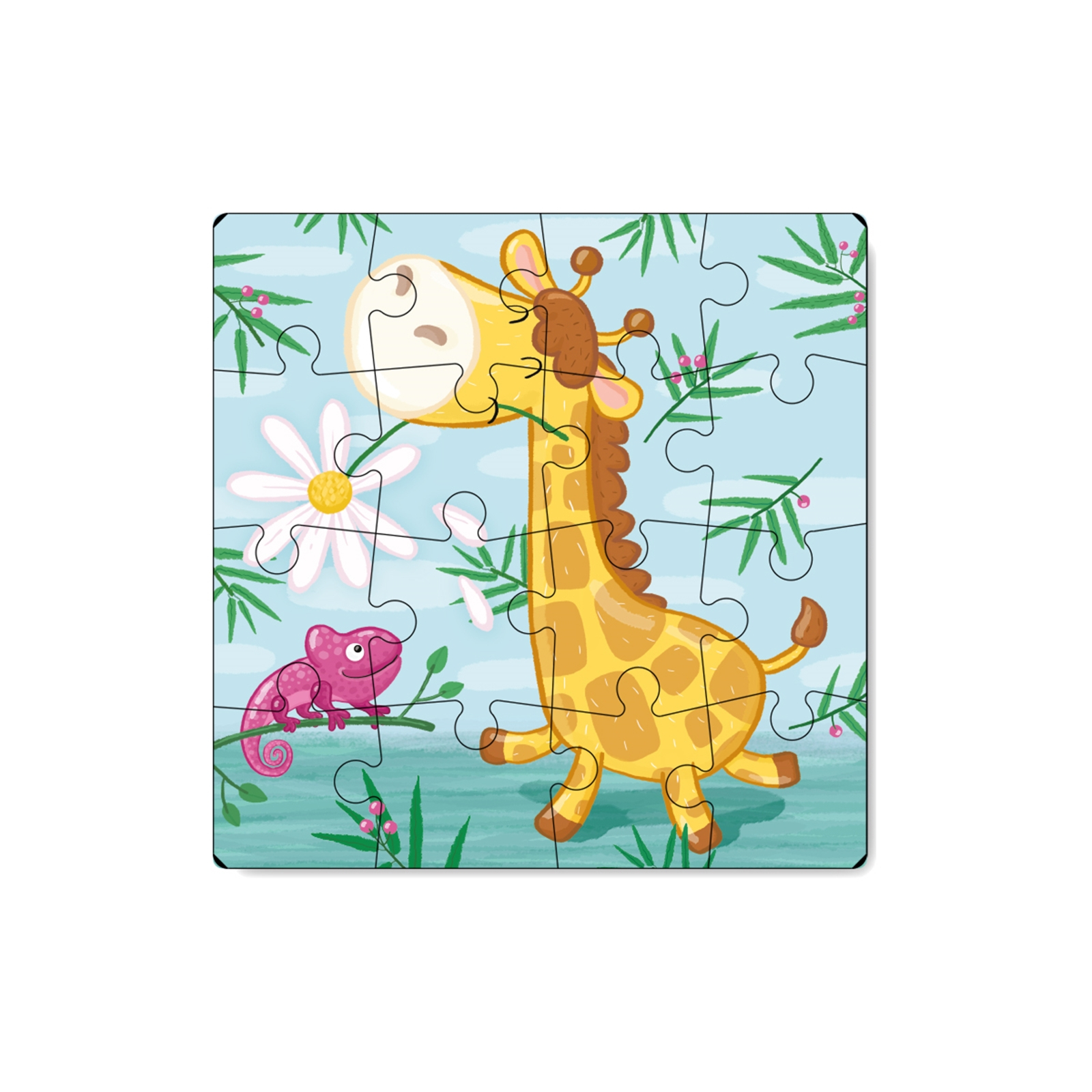 DODO Puzzle Giraffe 16 Teile, 36M+