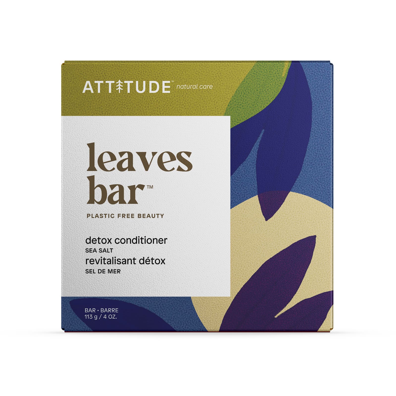 ATTITUDE Detox Pflegespülung Bar Meersalz 113g