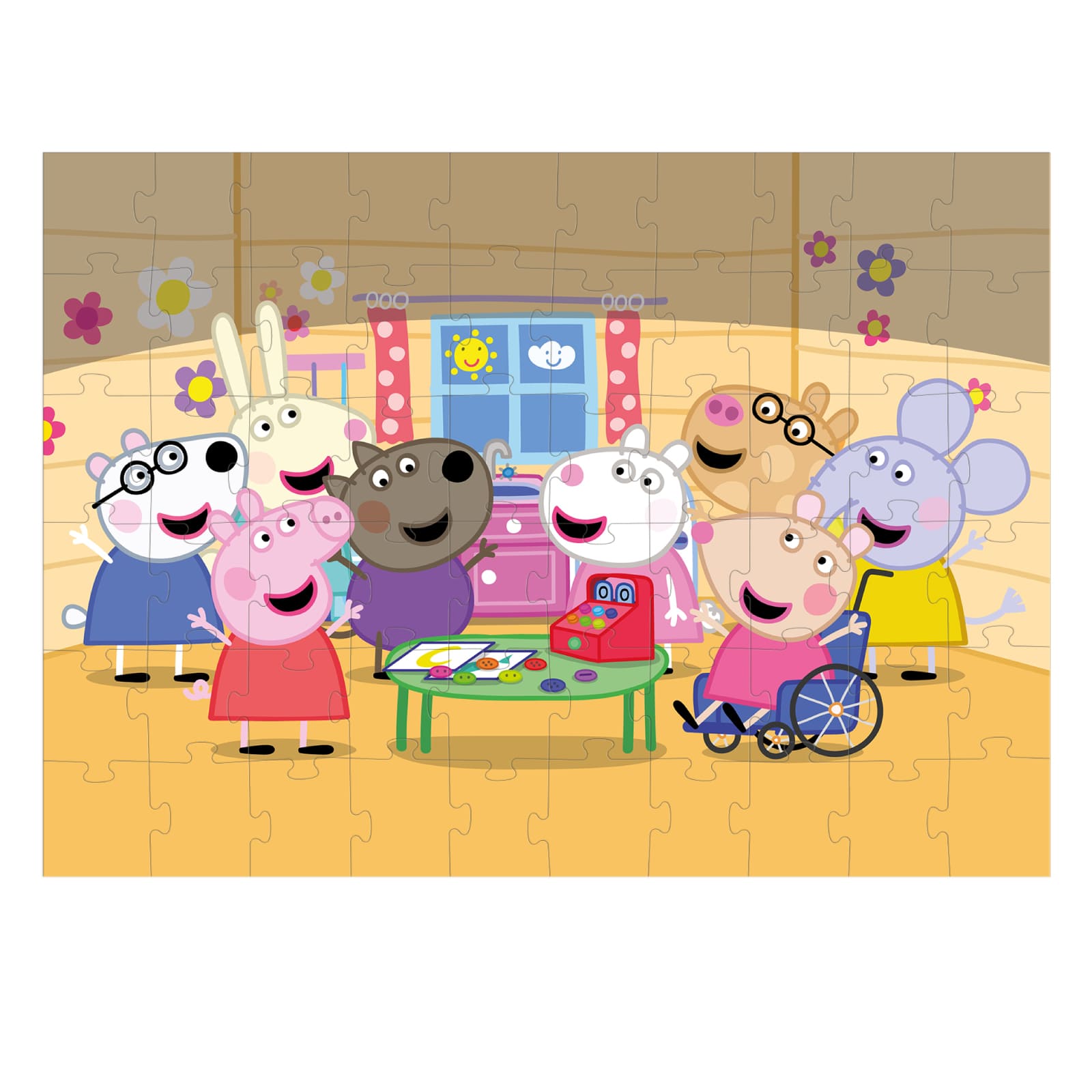 DODO Puzzle avec pièce de jeu Peppa Pig Journée d'artisanat 60 pièces, 4a+