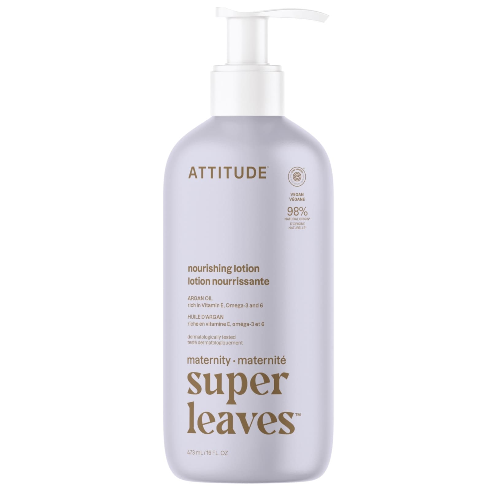 ATTITUDE Super Leaves maternity Nährende Bodylotion mit Arganöl 473ml