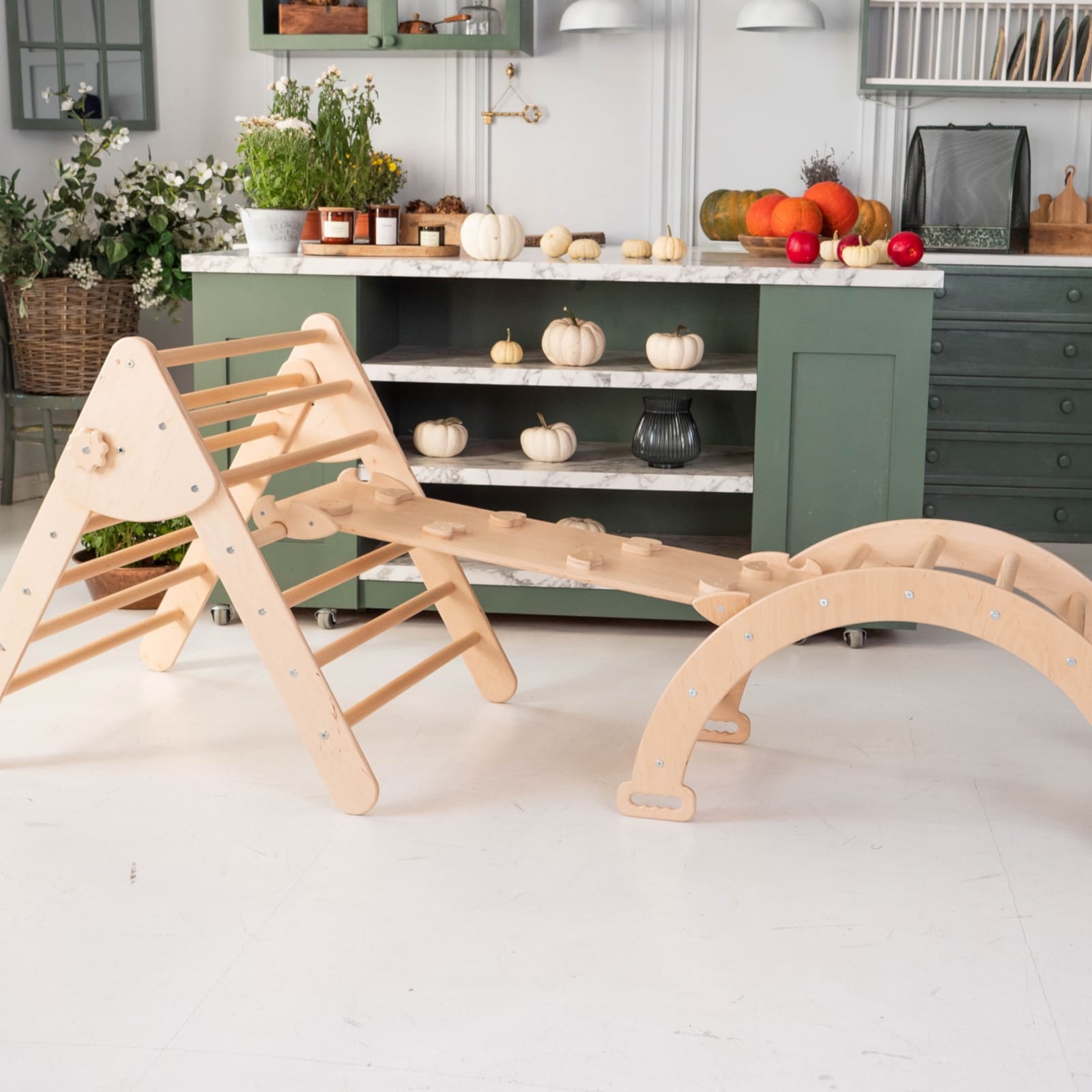 WOODANDHEARTS Grand Ensemble d'escalade nature