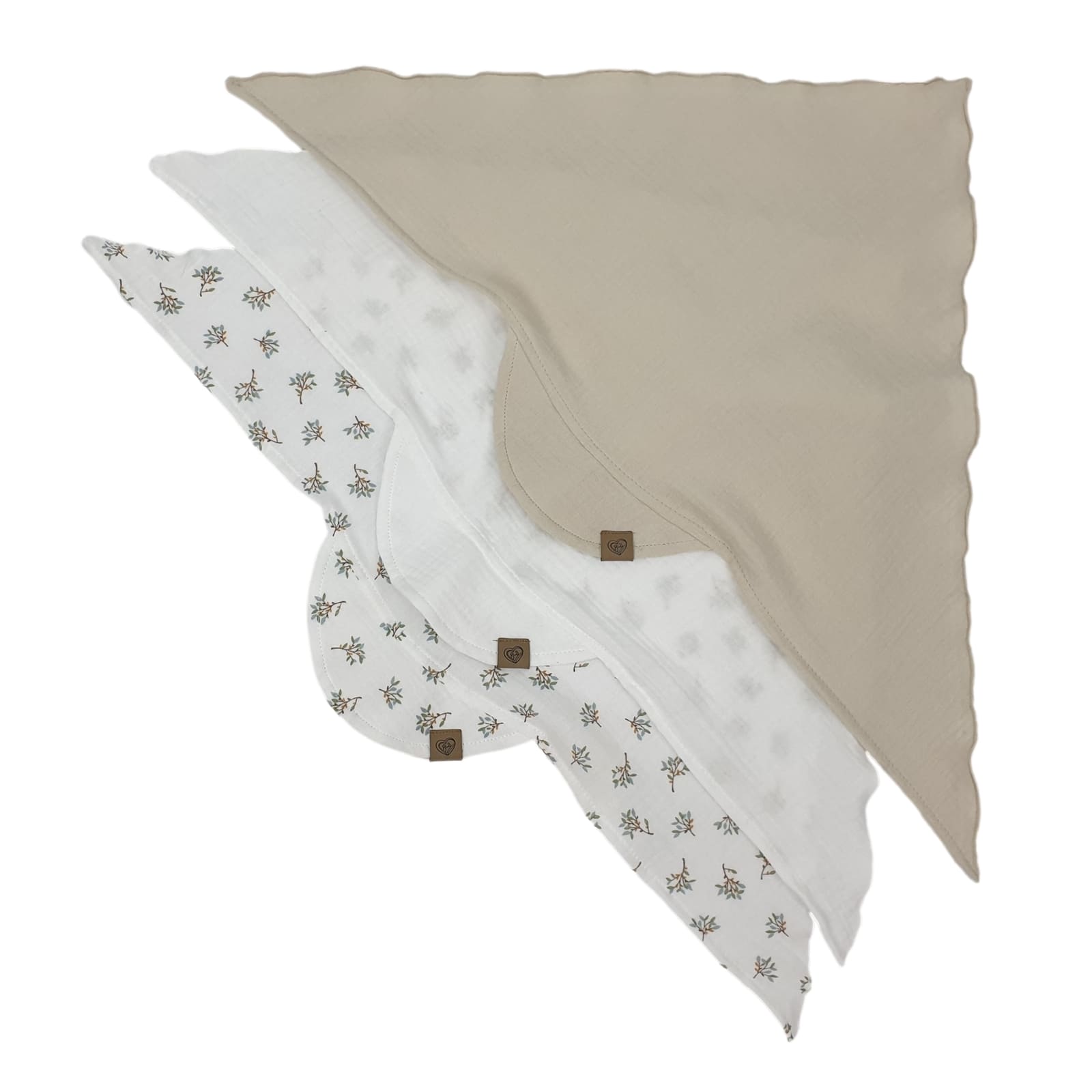 BISAL Sommerkopftuch 3er Set beige