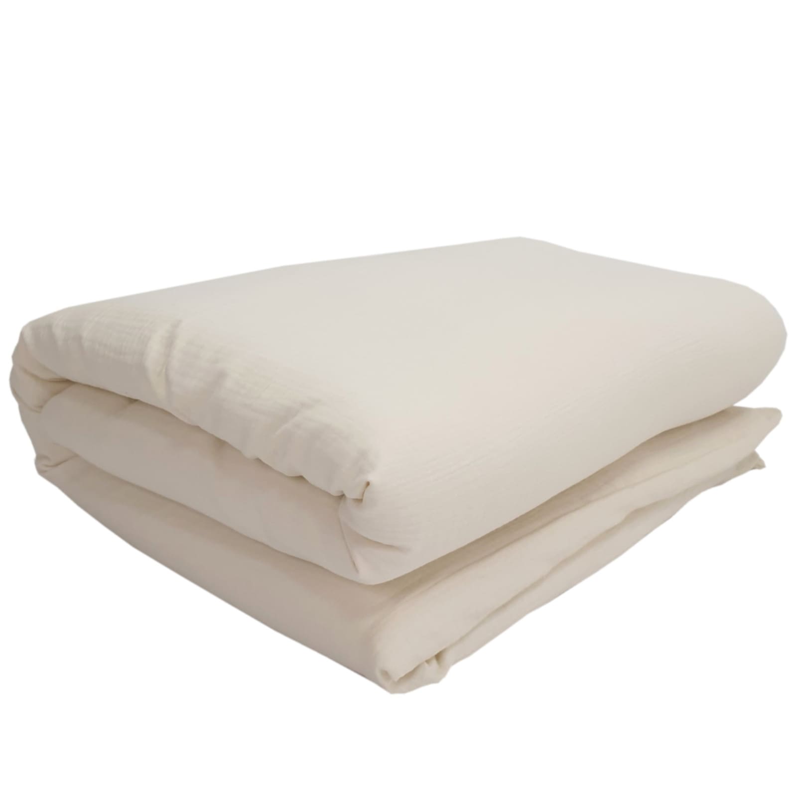 KULI-MULI Duvetbezug Baumwolle ecru 100 x 135 cm