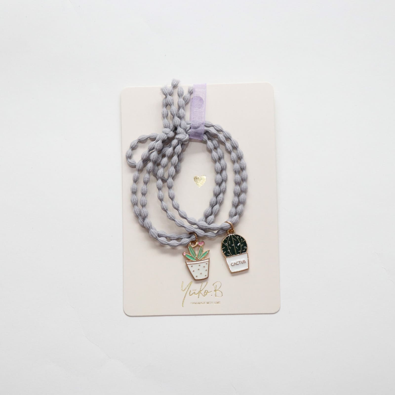 YUKO.B Haargummi 2er Pack Pflanzenliebhaber