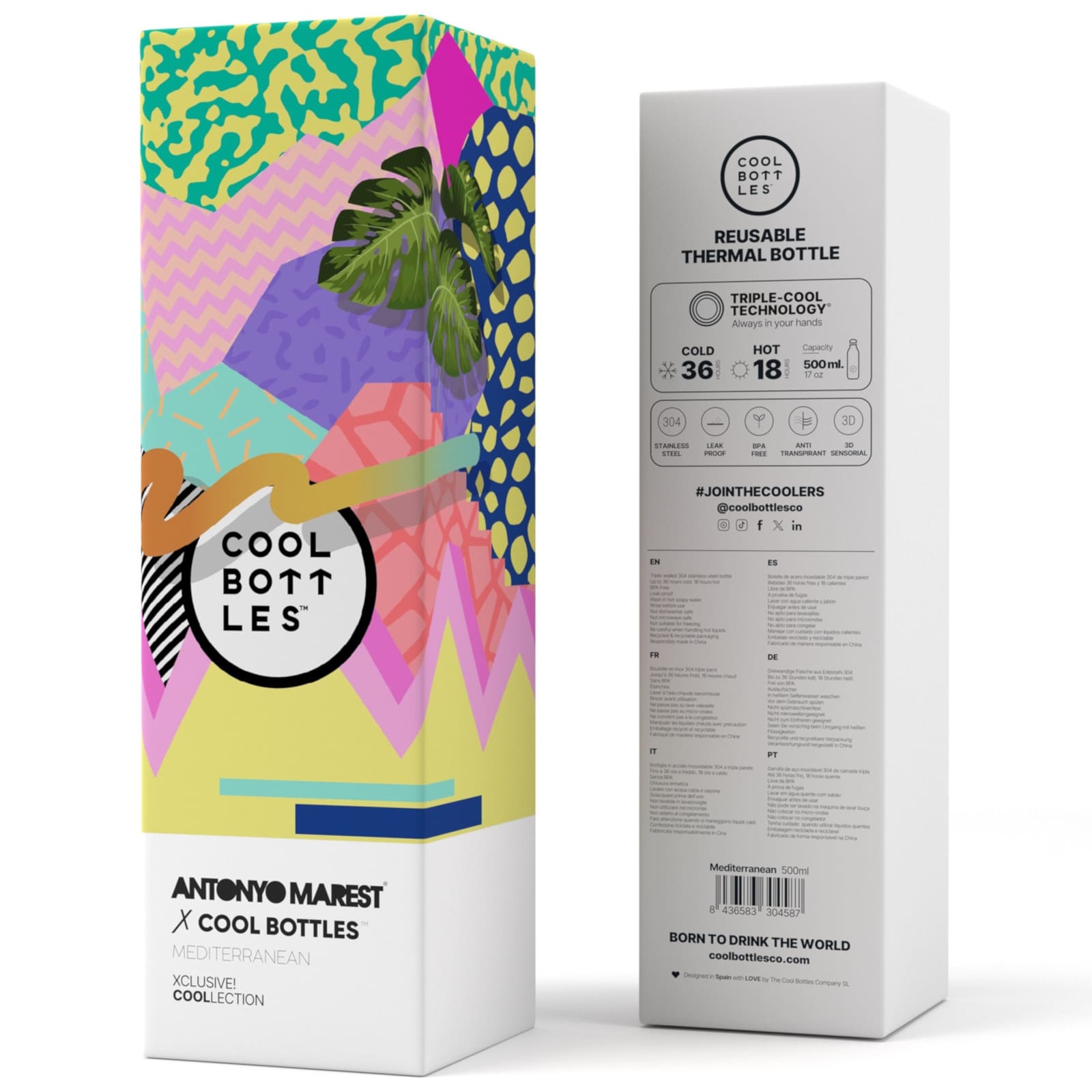 COOL BOTTLES Isolierflasche The Bottle Mediterranean 500ml