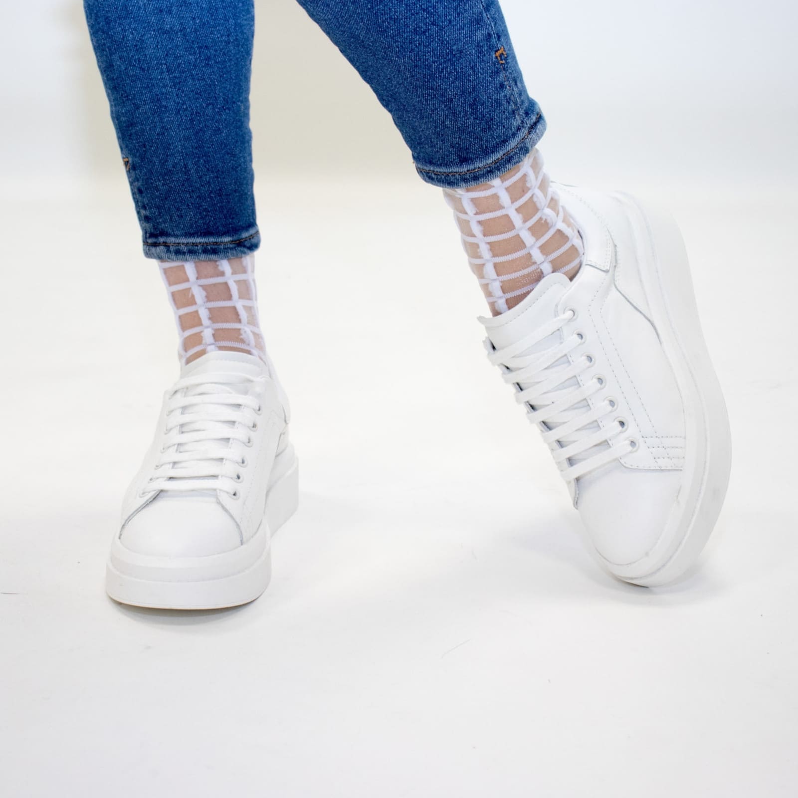 YUKO.B Socken EVE weiss