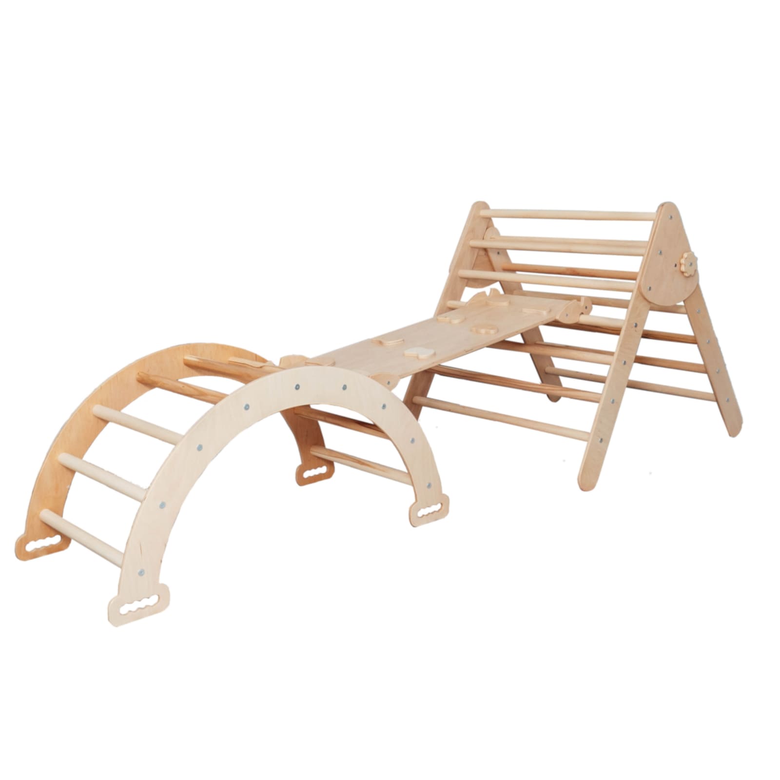 WOODANDHEARTS Grand Ensemble d'escalade nature