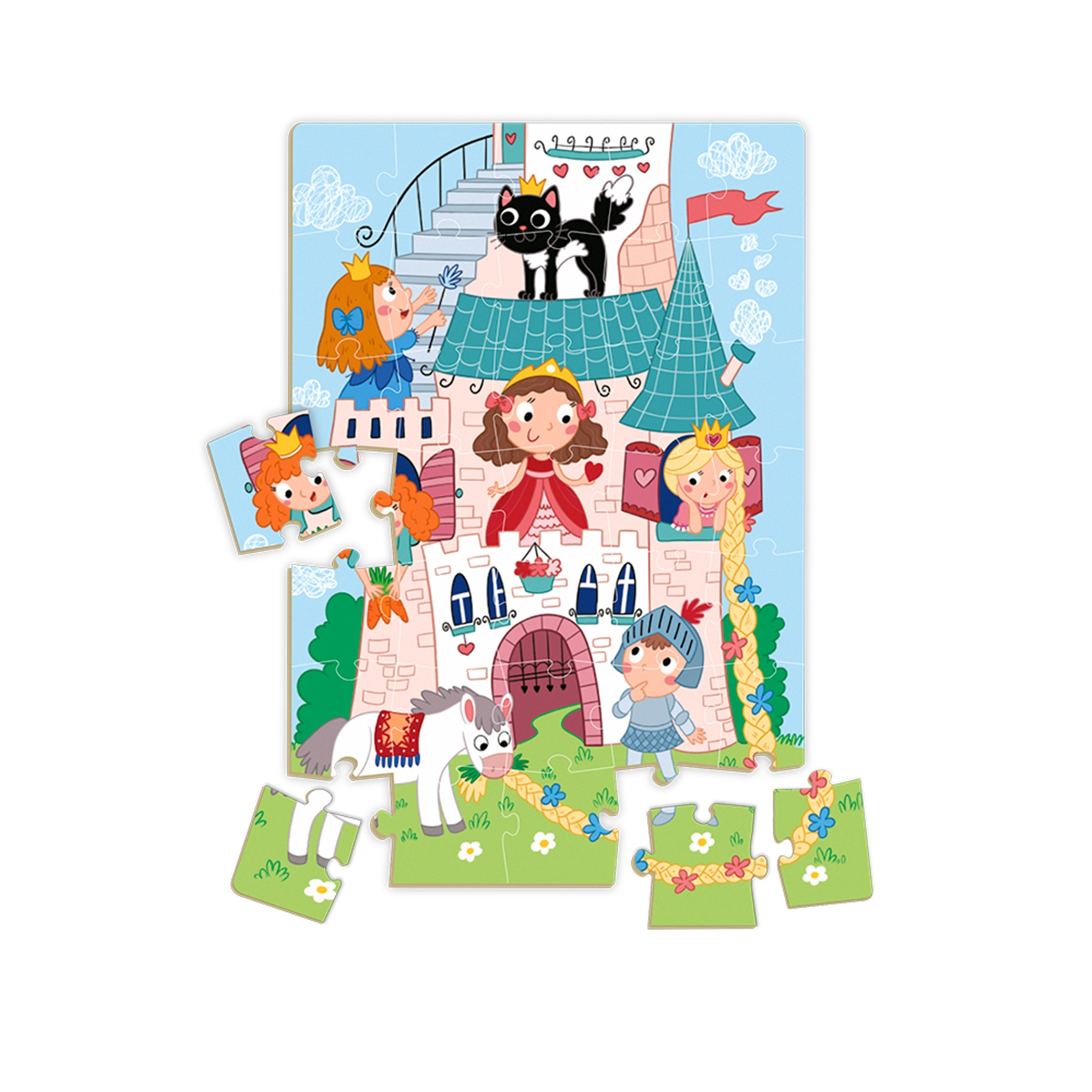 DODO Puzzle mini Princesse 35 éléments, 4a+