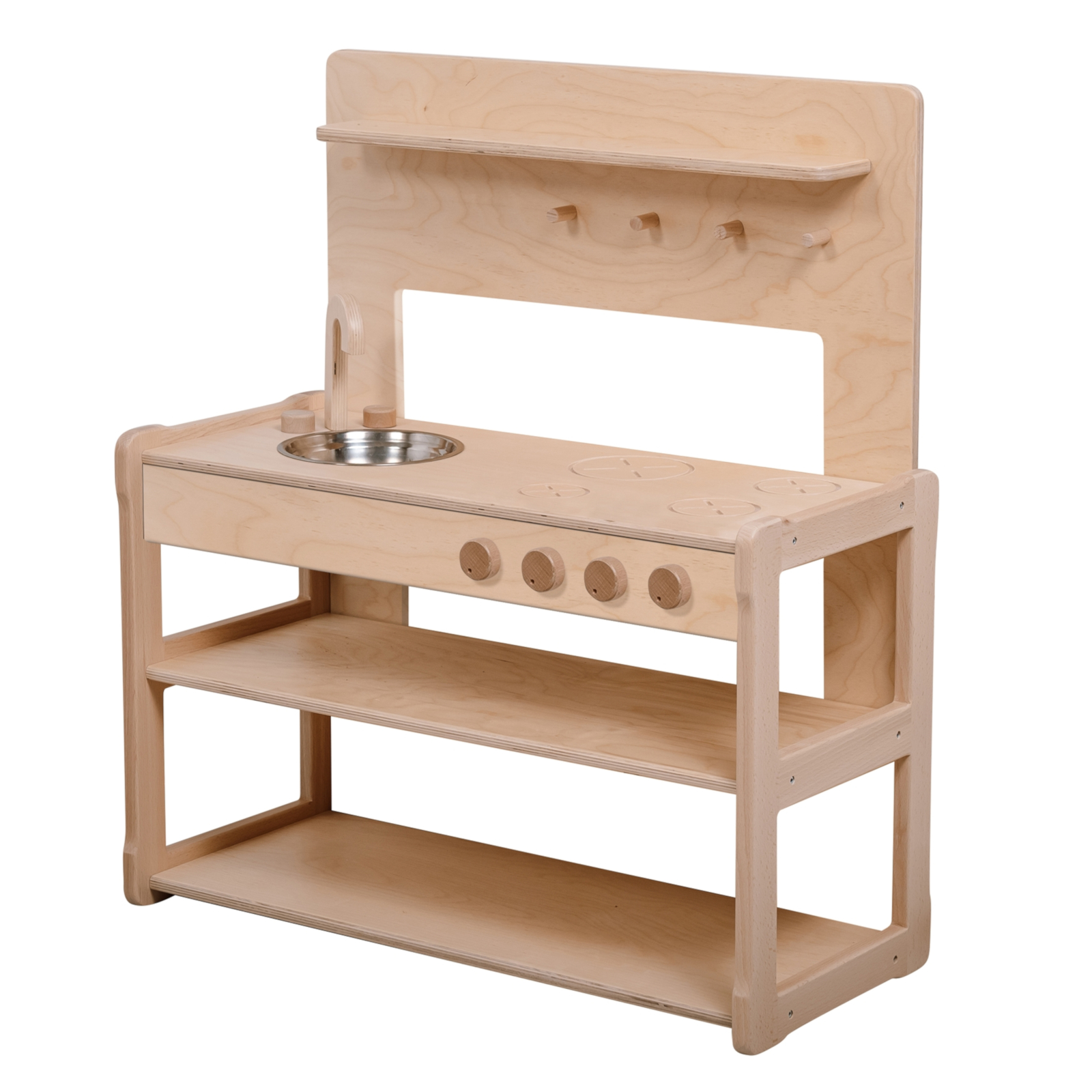 WOOD & LUCK Spielzeugküche natur