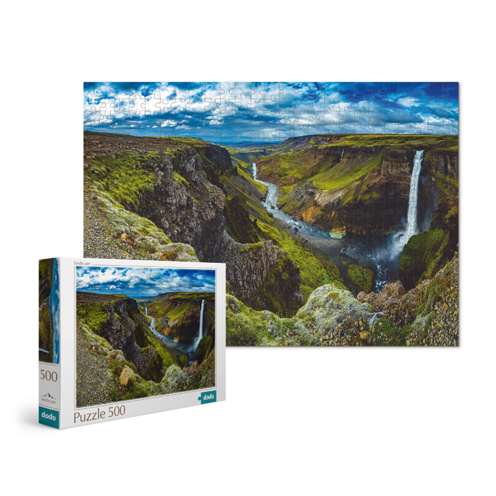 DODO Puzzle Chute d'Haifoss Islande 500 éléments, 8a+