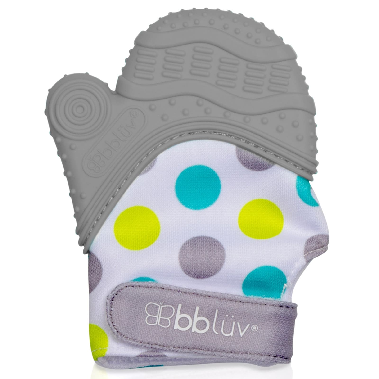 BBLÜV Glüv Beisshandschuh für Babys grau