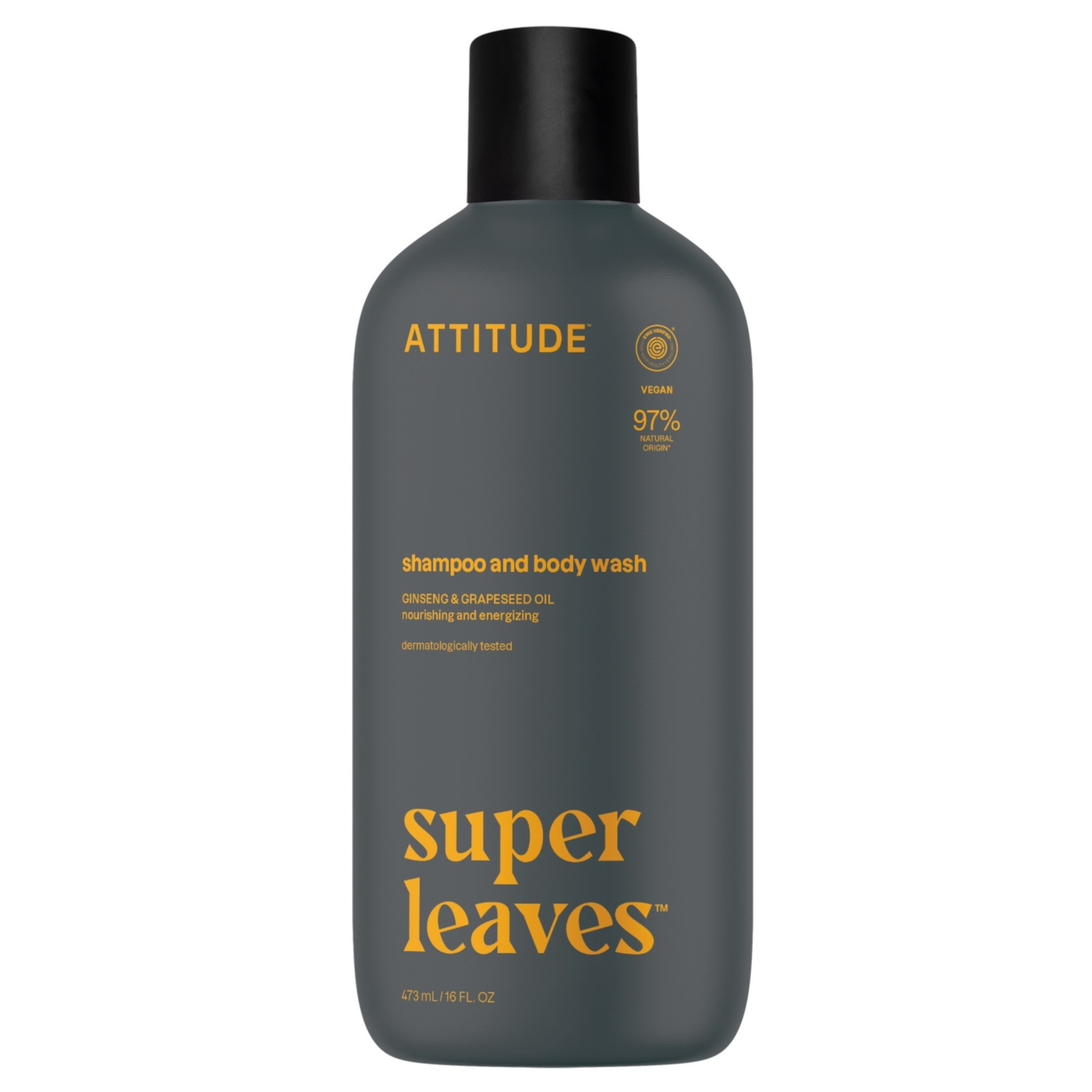 ATTITUDE Superleaves Sports Men Shampoo & Duschgel, 473 ml