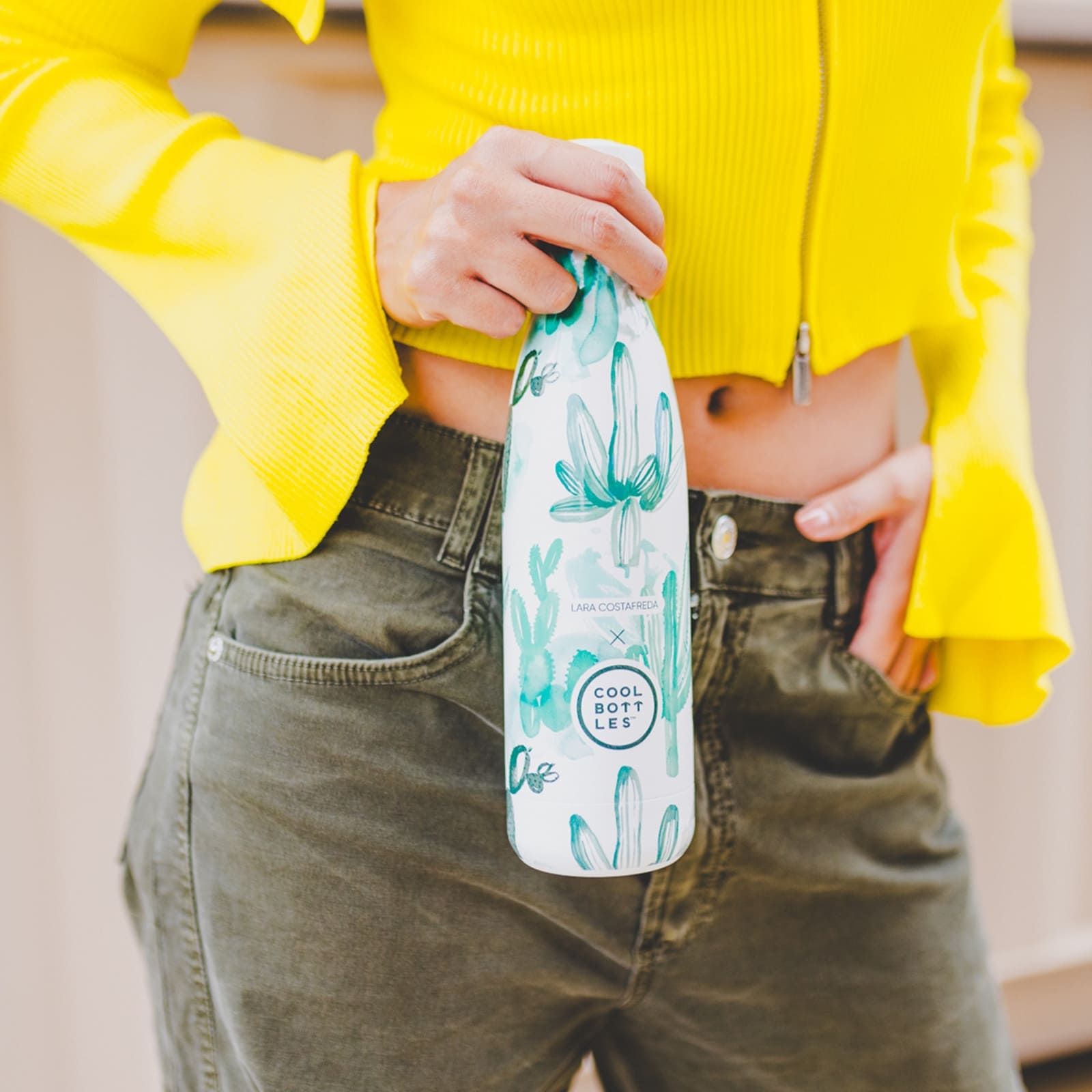 COOL BOTTLES Isolierflasche The Bottle Watercolor Cactus 500ml