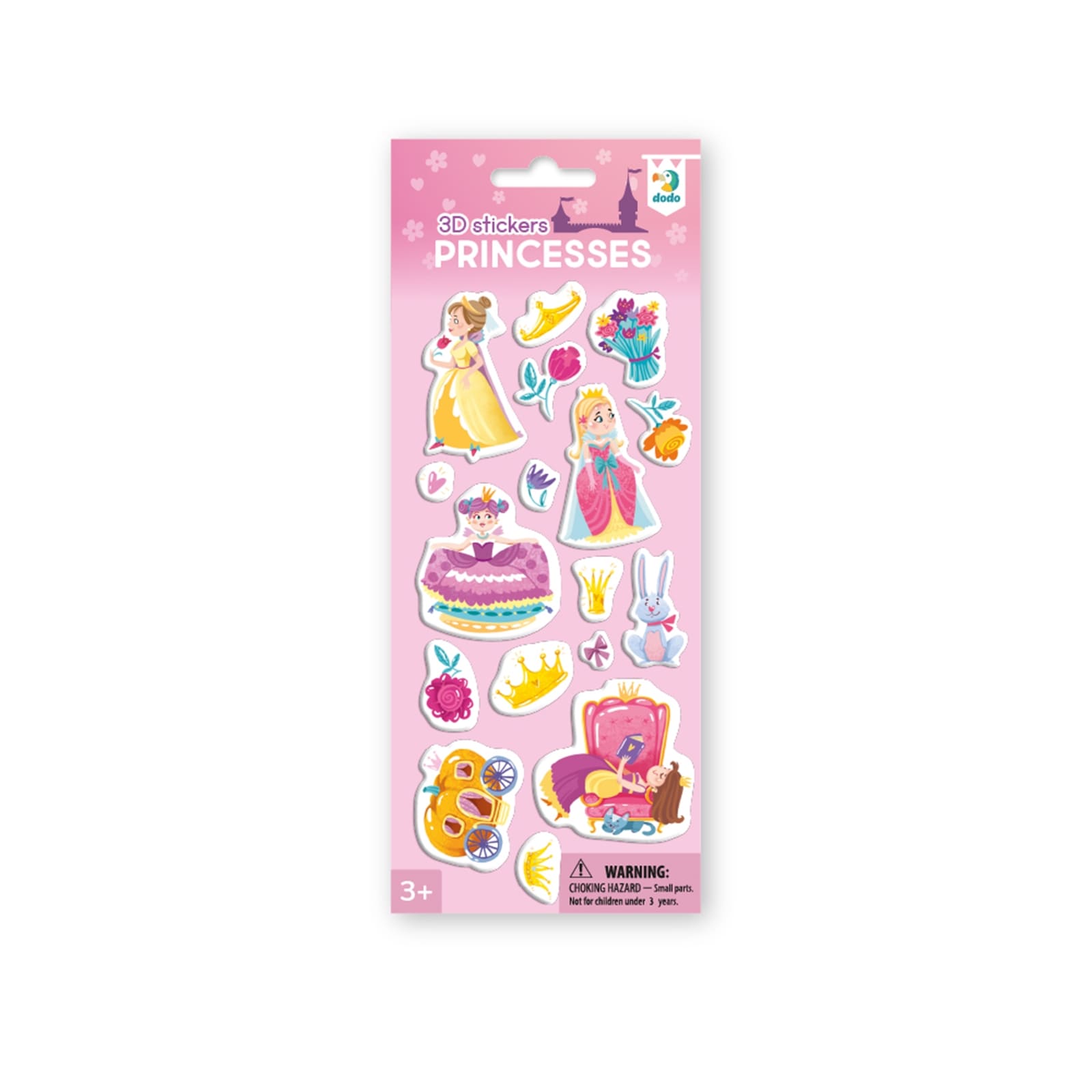 DODO 3D Stickerset Prinzessin, 36M+
