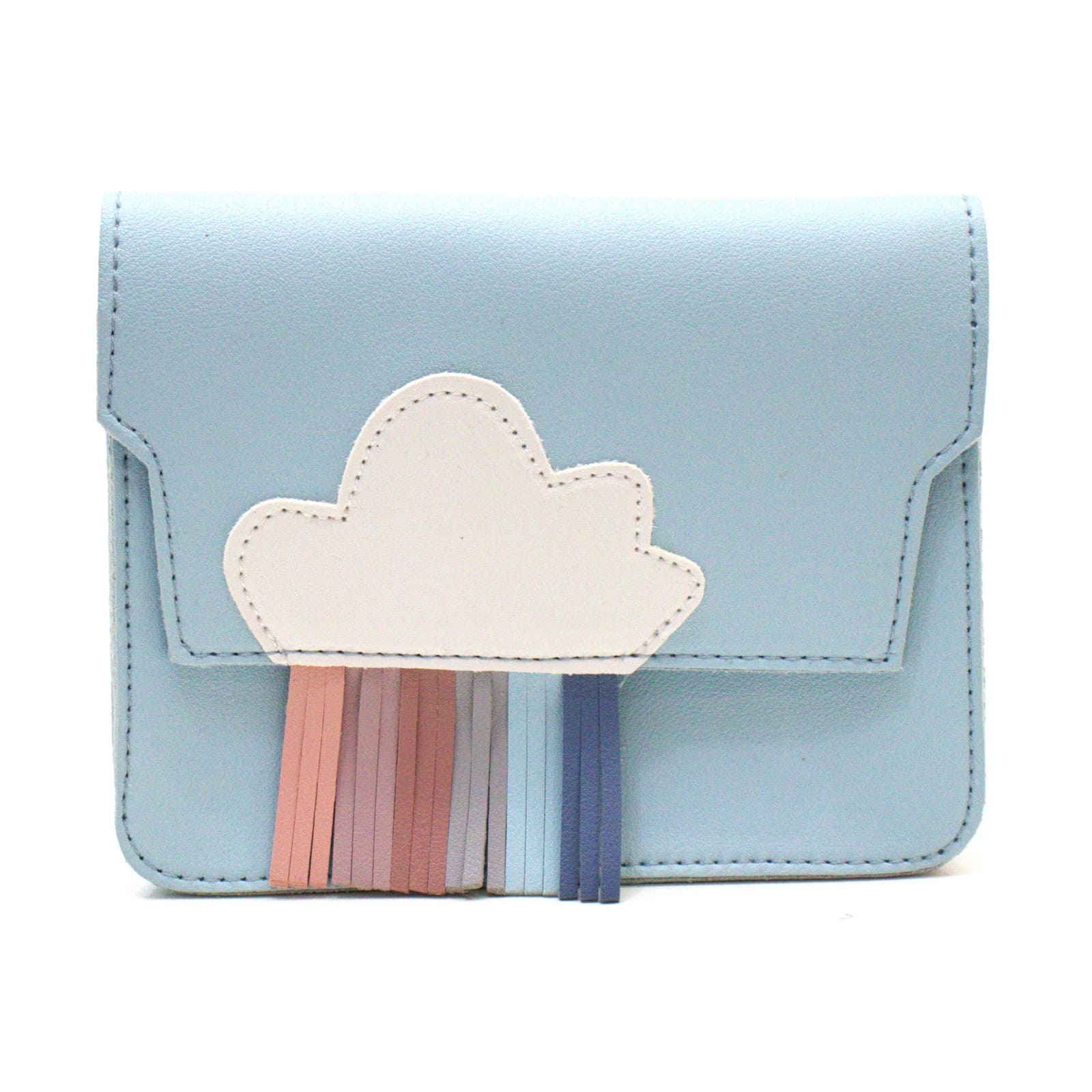 YUKO.B Umhängetasche Rainbow blau