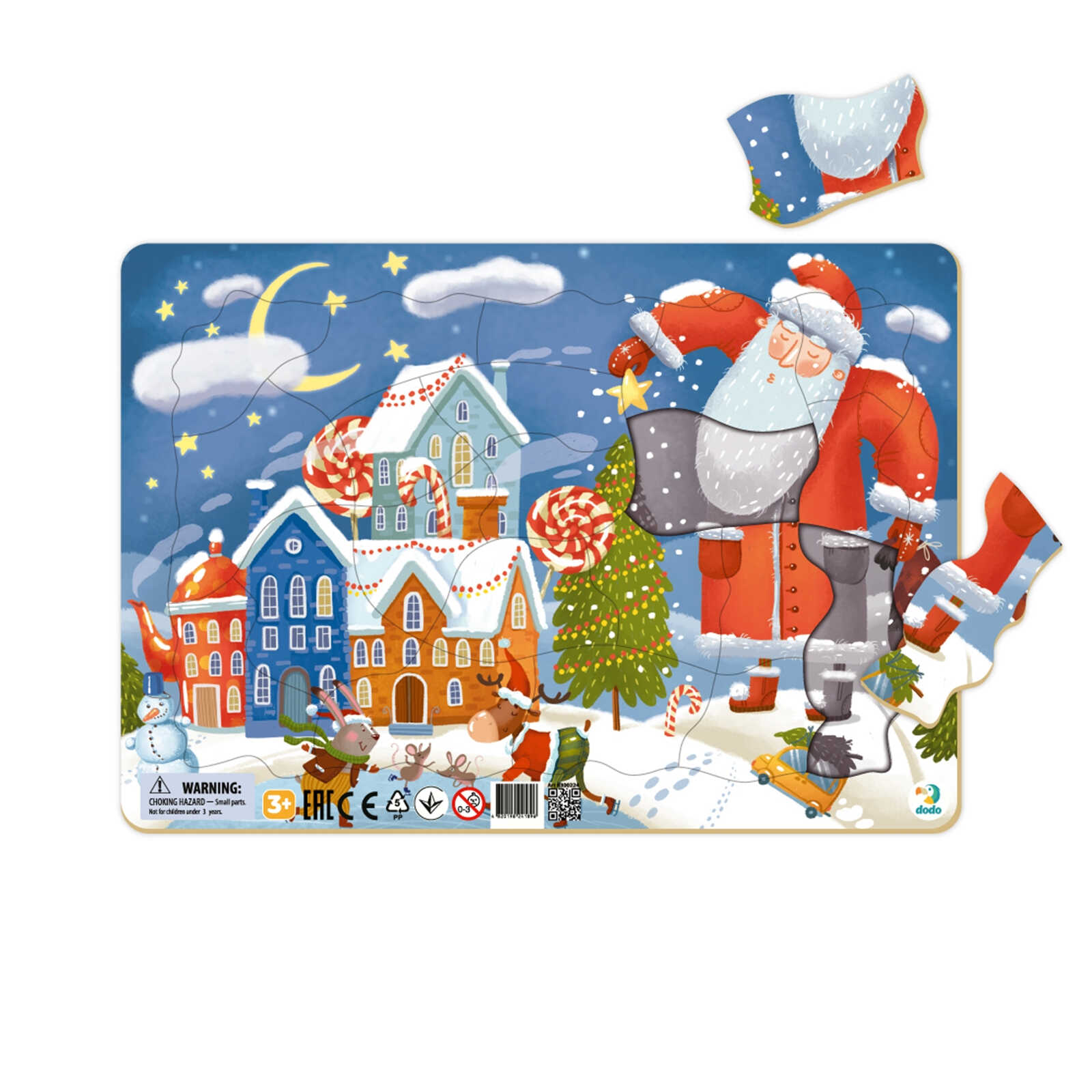 DODO Rahmenpuzzle Winterwunder 21 Teile, 36M+