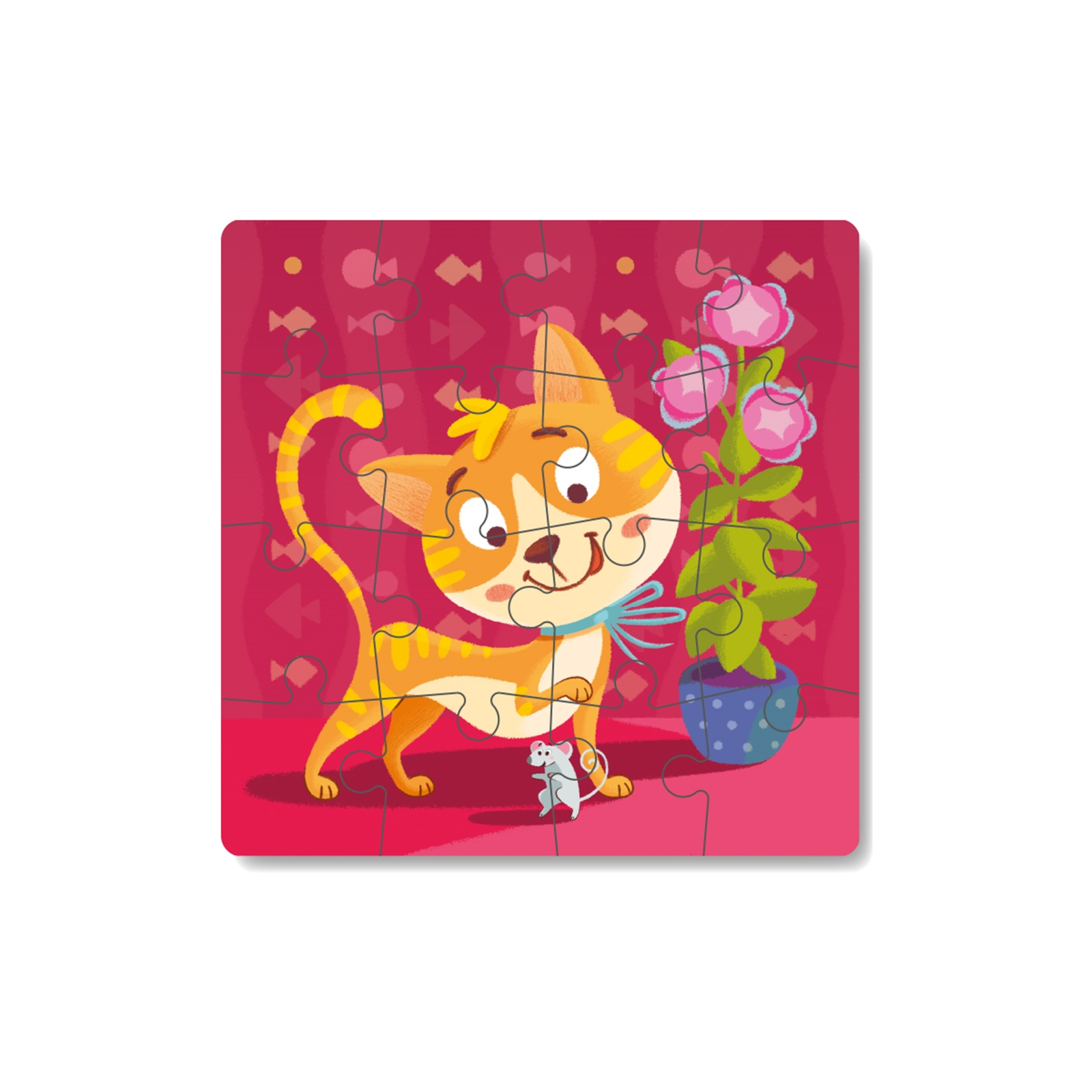 DODO Puzzle Kätzchen 16 Teile, 36M+