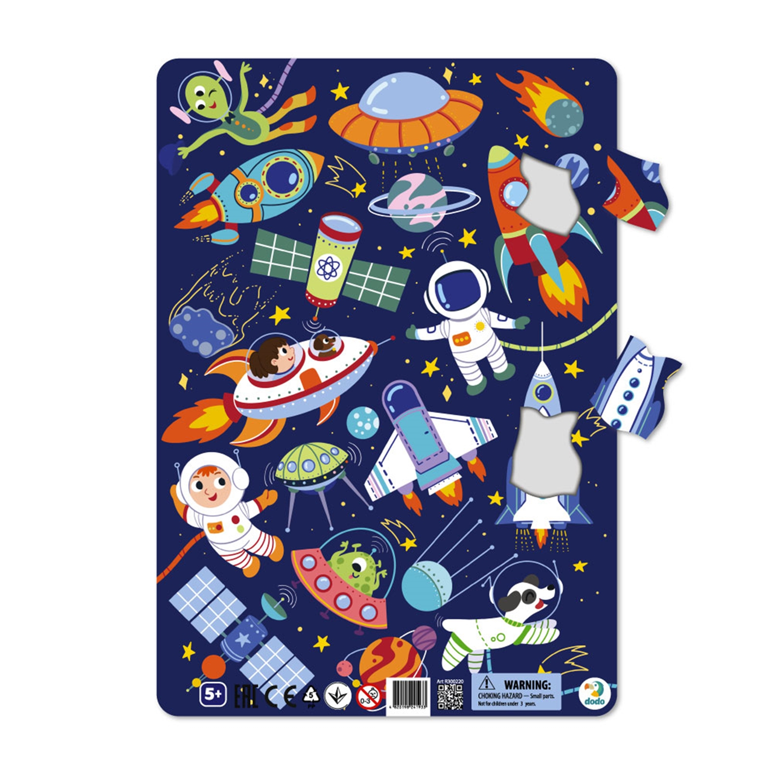 DODO Rahmenpuzzle Weltall 53 Teile, 5J+