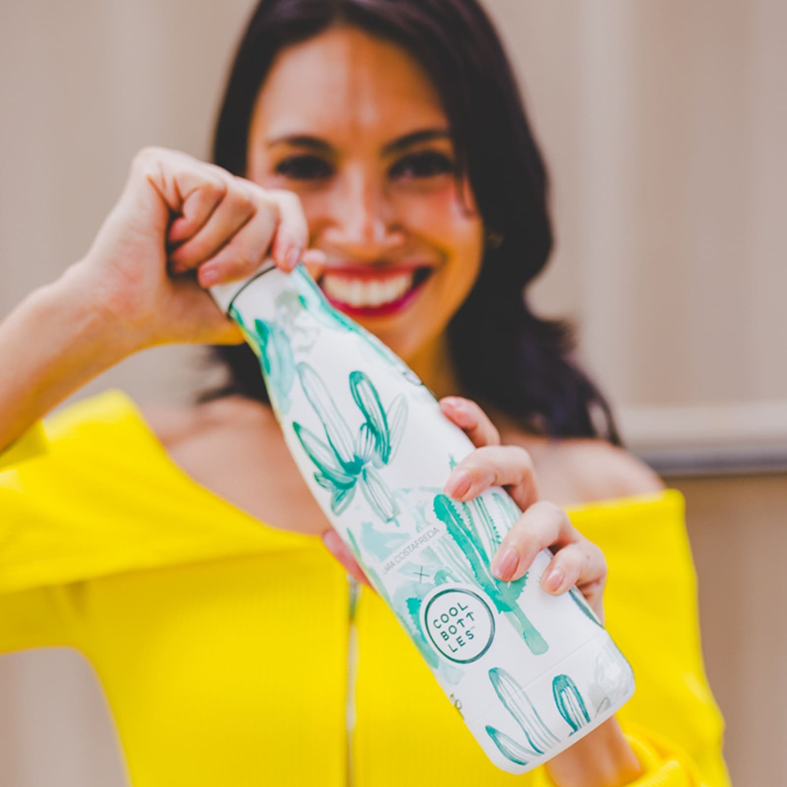 COOL BOTTLES Isolierflasche The Bottle Watercolor Cactus 500ml