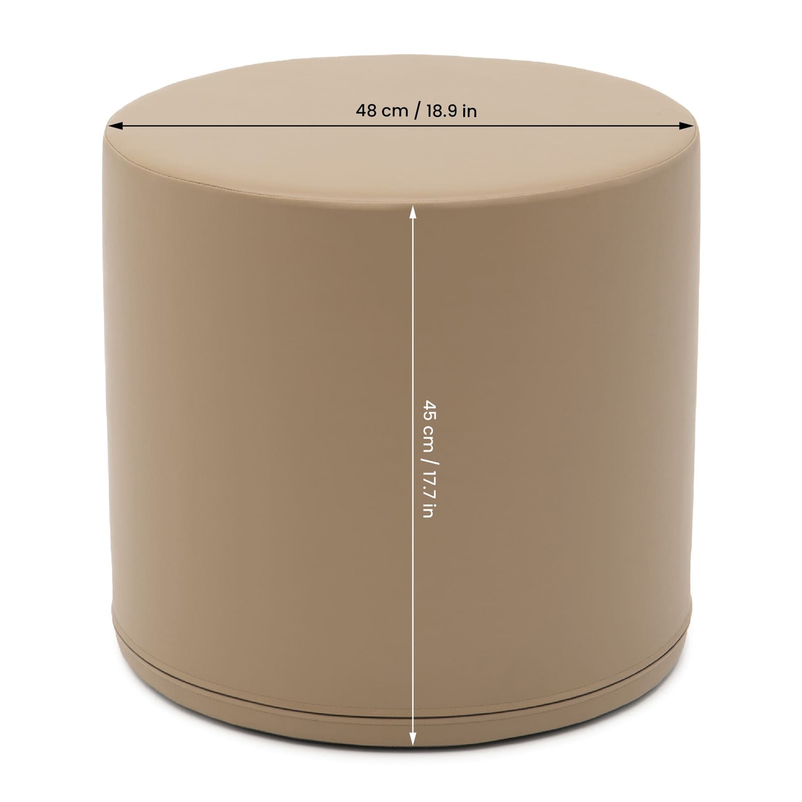 IGLU Tabouret de jeu rond Large beige