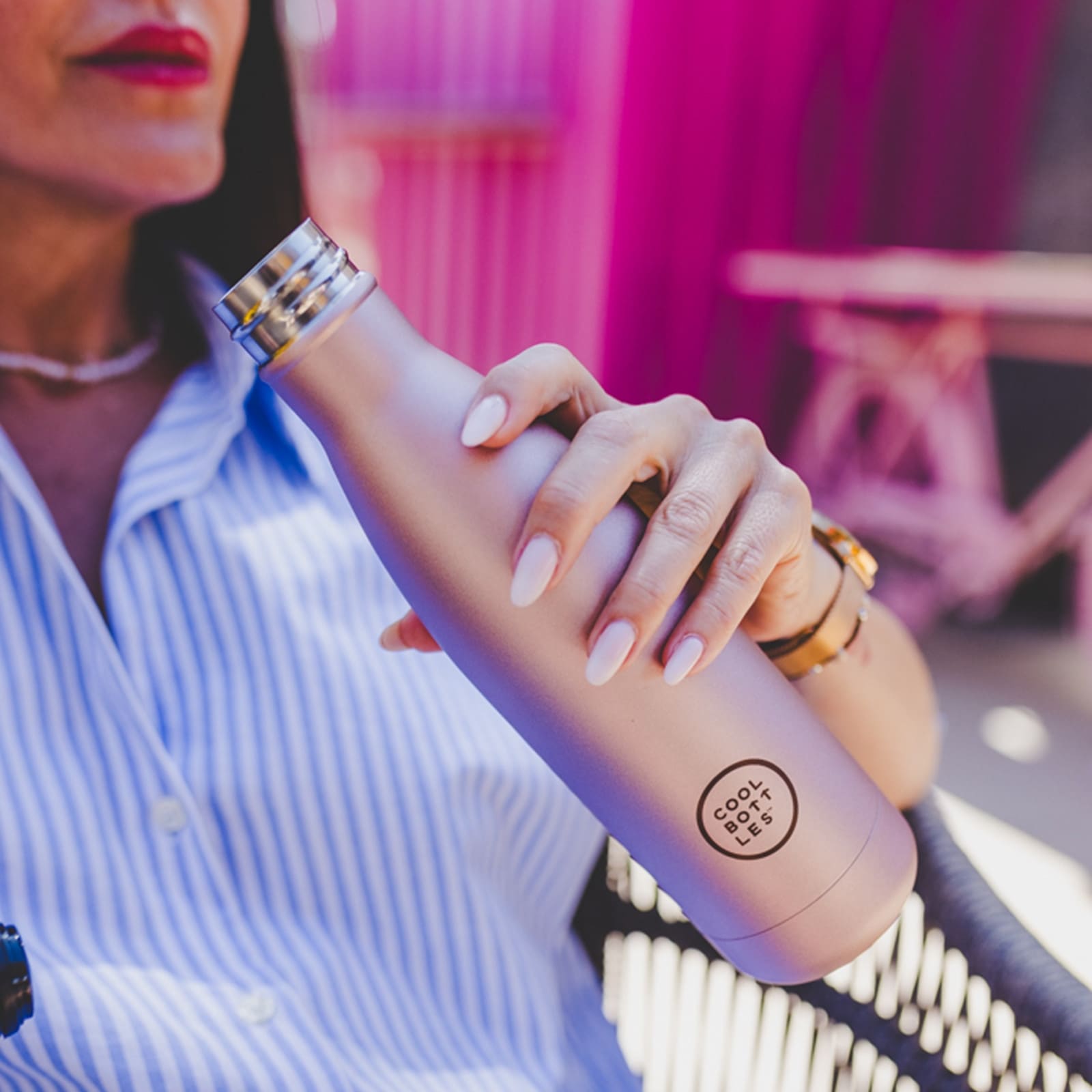 COOL BOTTLES Isolierflasche The Bottle Metallic Rose 500ml