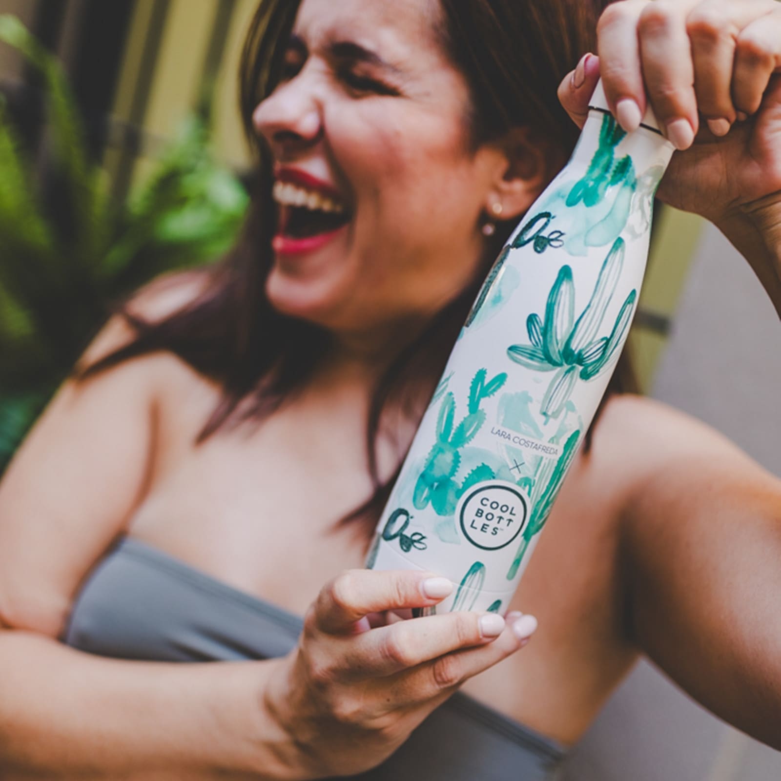 COOL BOTTLES Isolierflasche The Bottle Watercolor Cactus 500ml