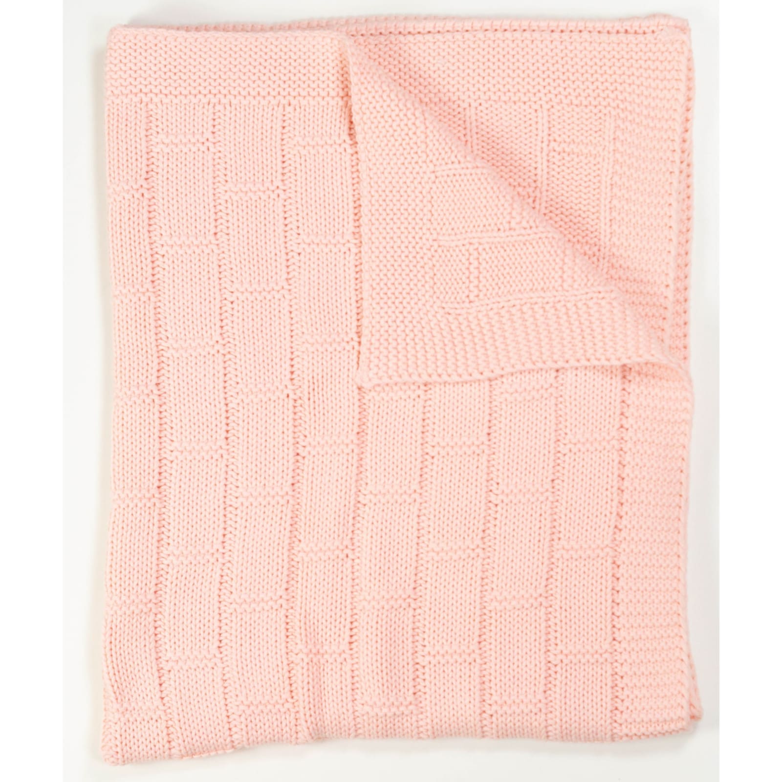 KULI-MULI Baumwollstrickdecke rosa 80 x 100 cm