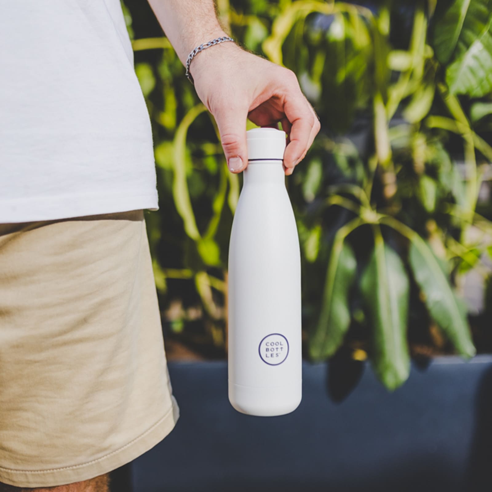 COOL BOTTLES Isolierflasche The Bottle Mono White 750ml