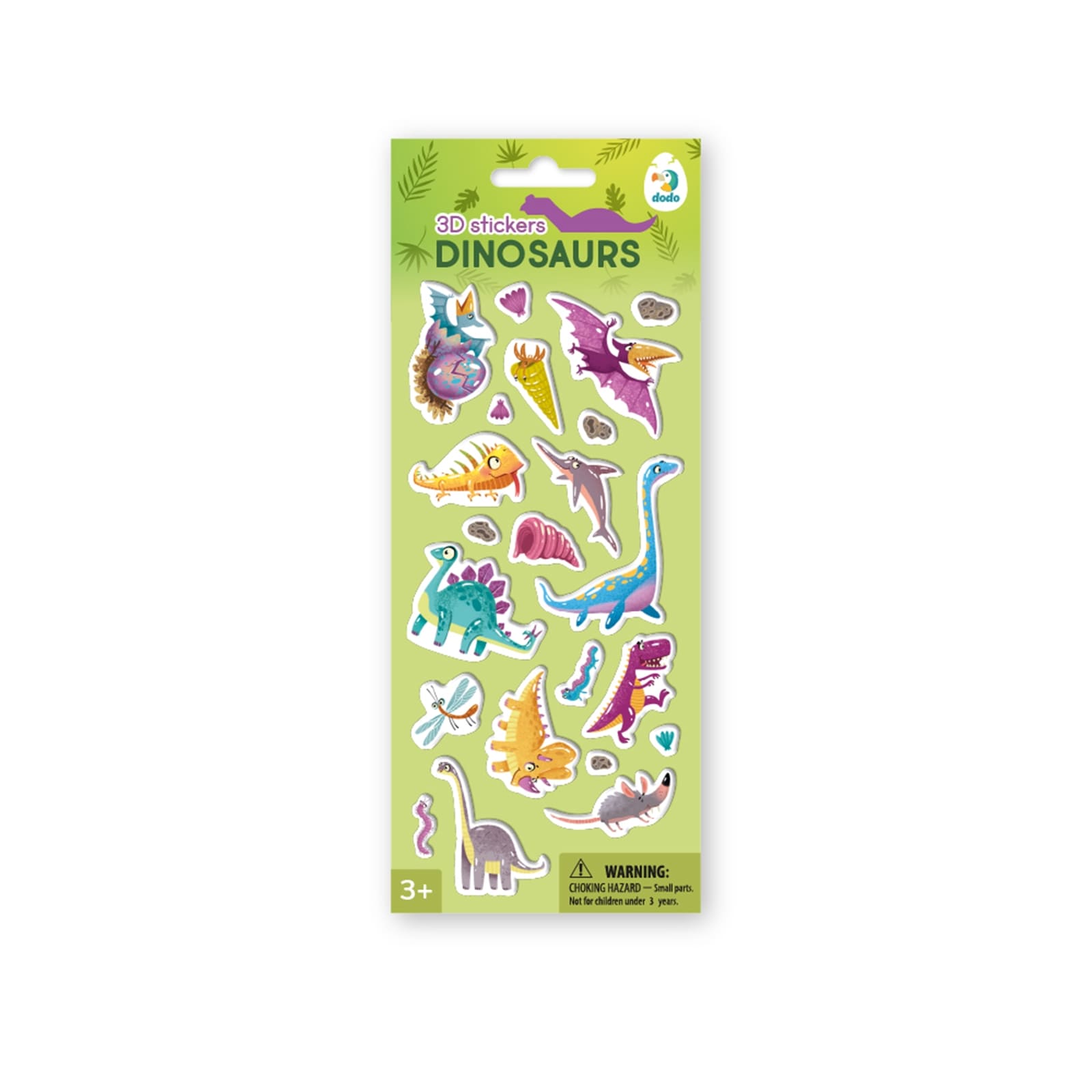DODO 3D Stickerset Dinosaurier, 36M+