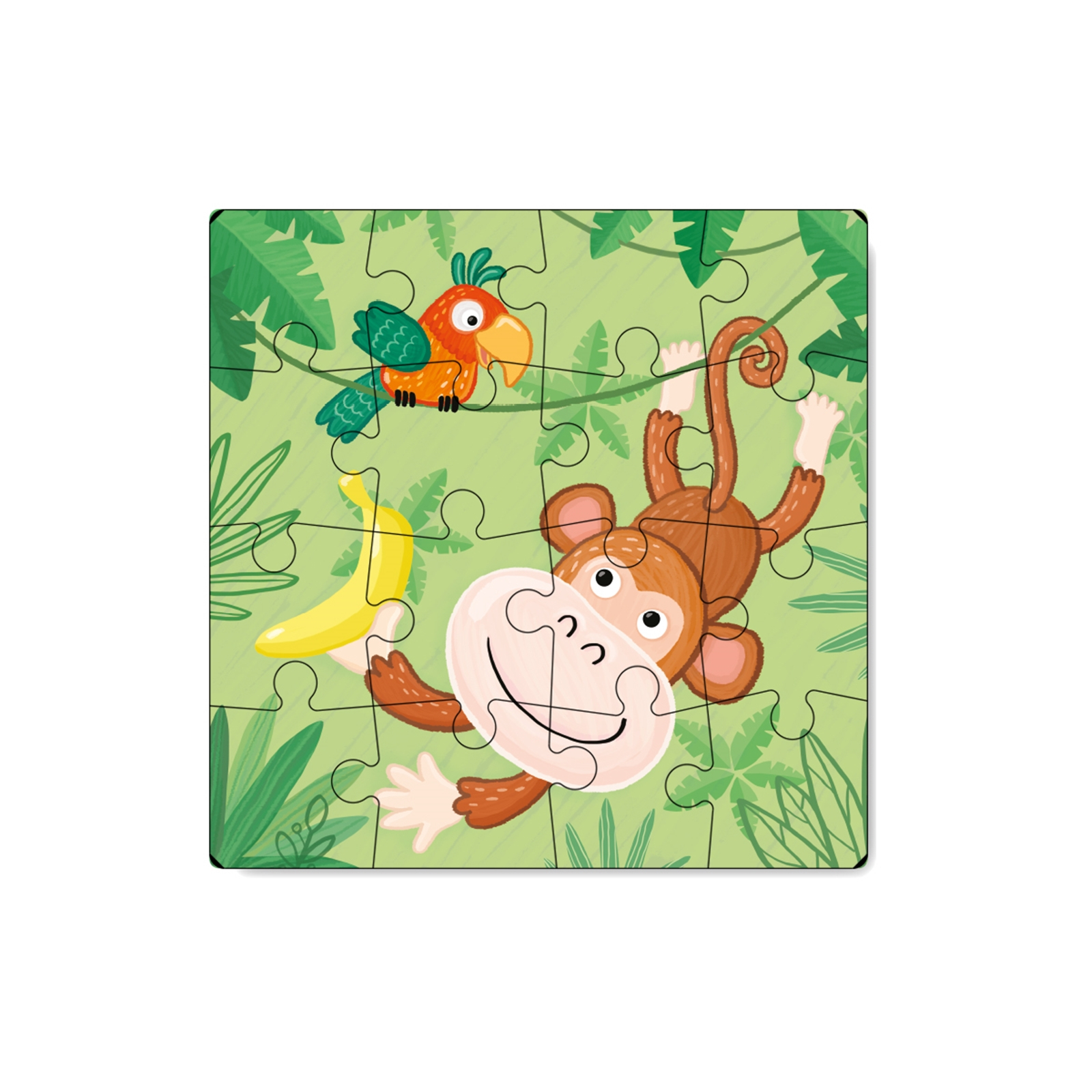 DODO Puzzle Affe 16 Teile, 36M+