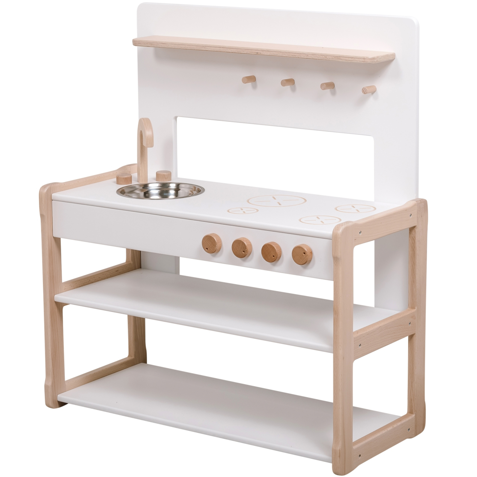 WOOD & LUCK Spielzeugküche weiss